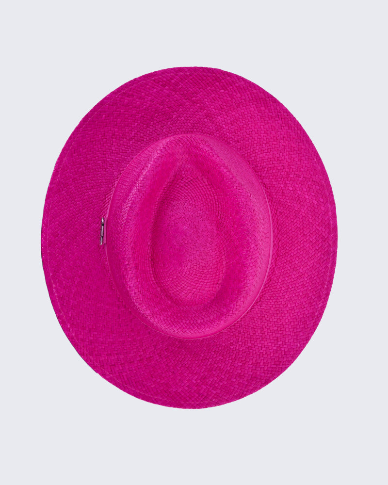 Textured Wide-Brim Hat