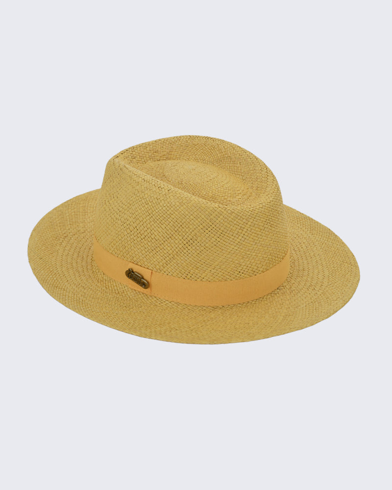 Textured Wide-Brim Hat