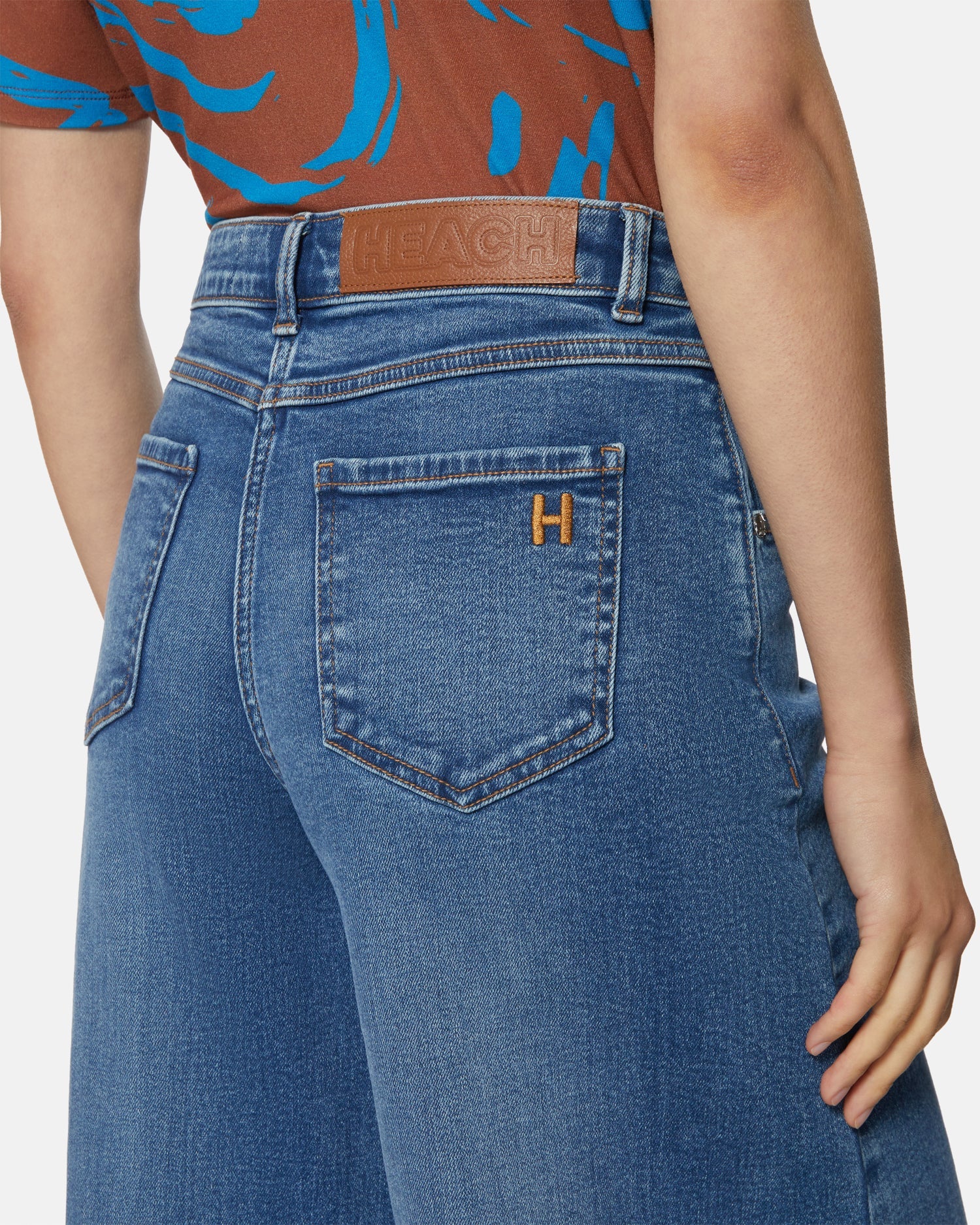 Wide-Leg High-Waisted Denim