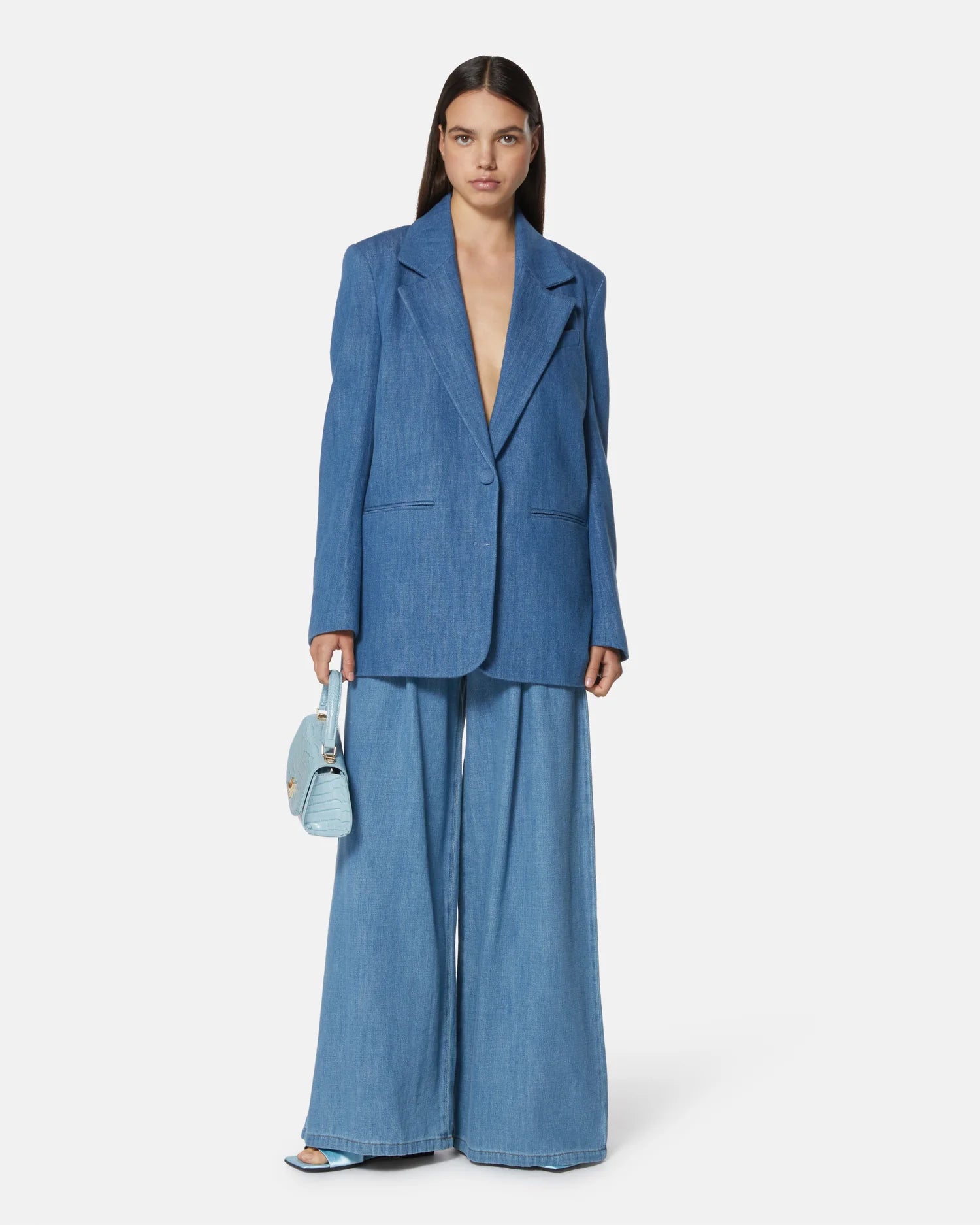Tailored Denim Blazer