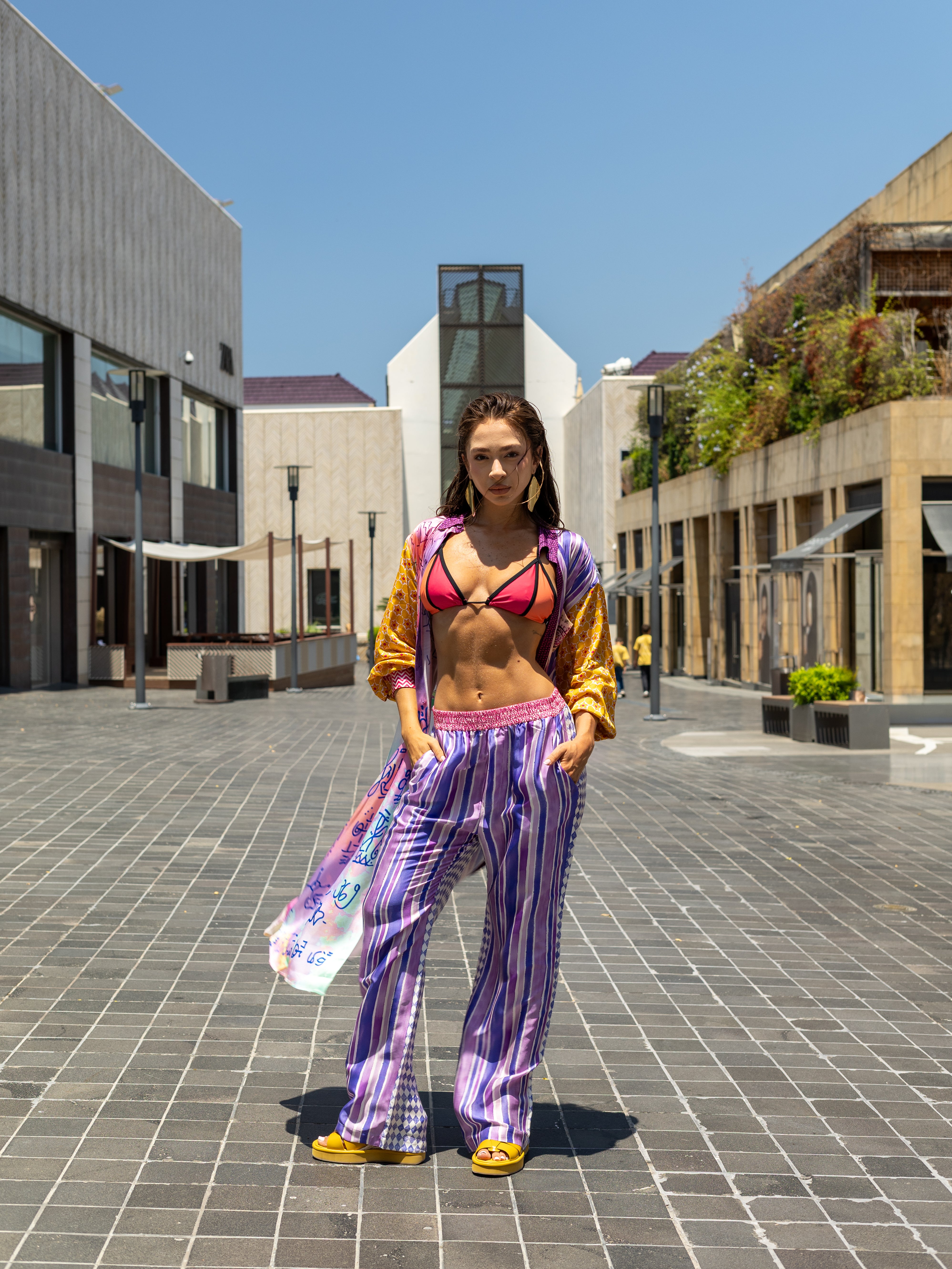 Sunset Breeze Printed Kimono