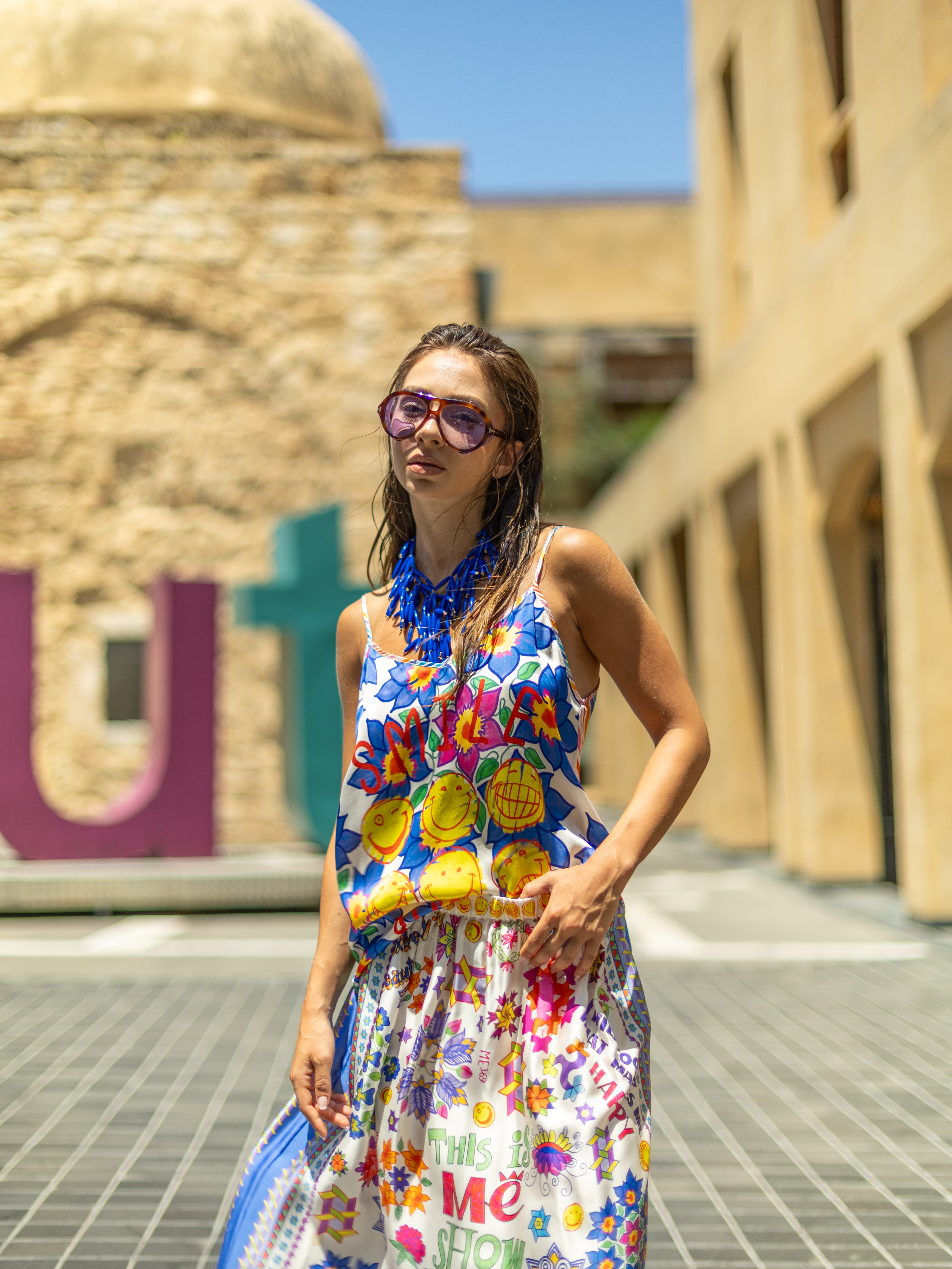 Capri Amalfi Print Blouse