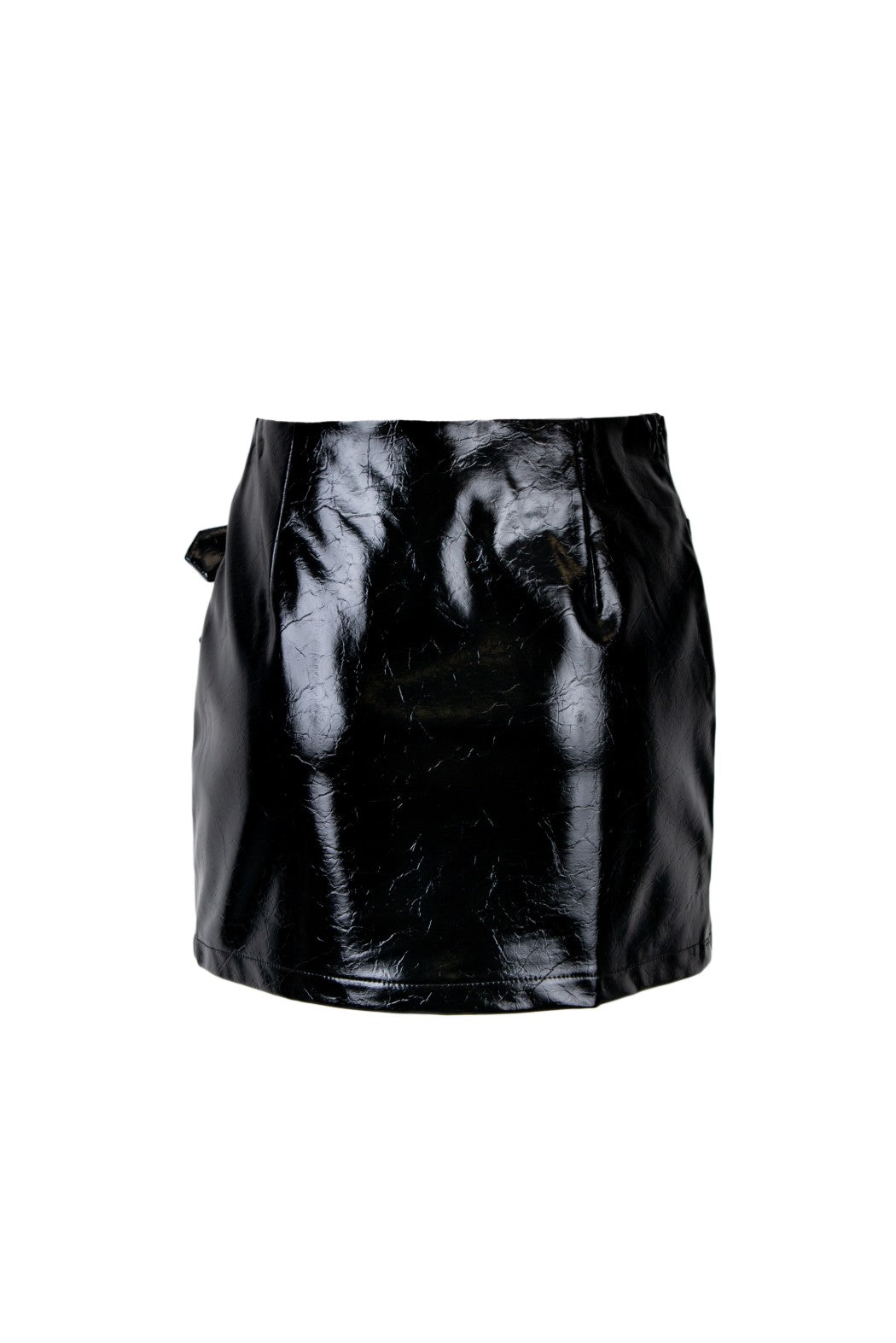 The Sculpted Noir Leather Skirt
