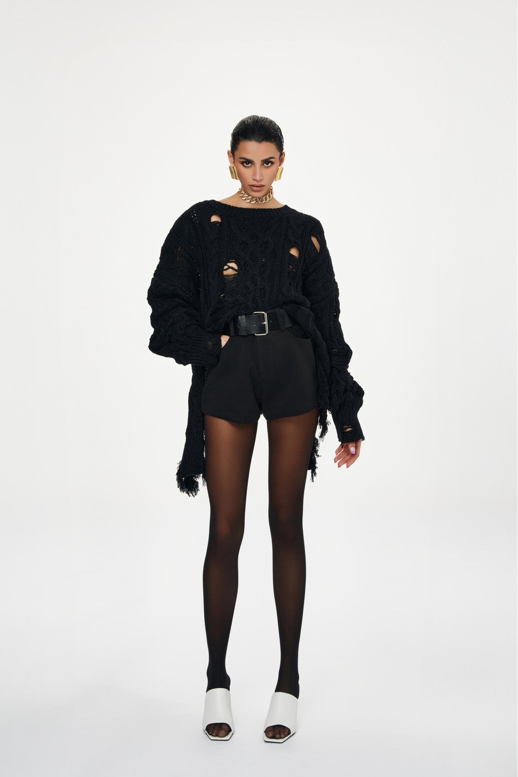 Stoneveil Asymmetrical Sweater-Coat