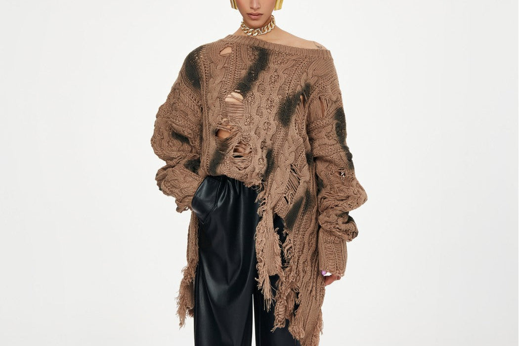 Stoneveil Asymmetrical Sweater-Coat