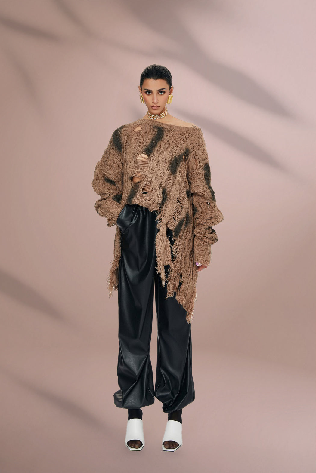 Stoneveil Asymmetrical Sweater-Coat