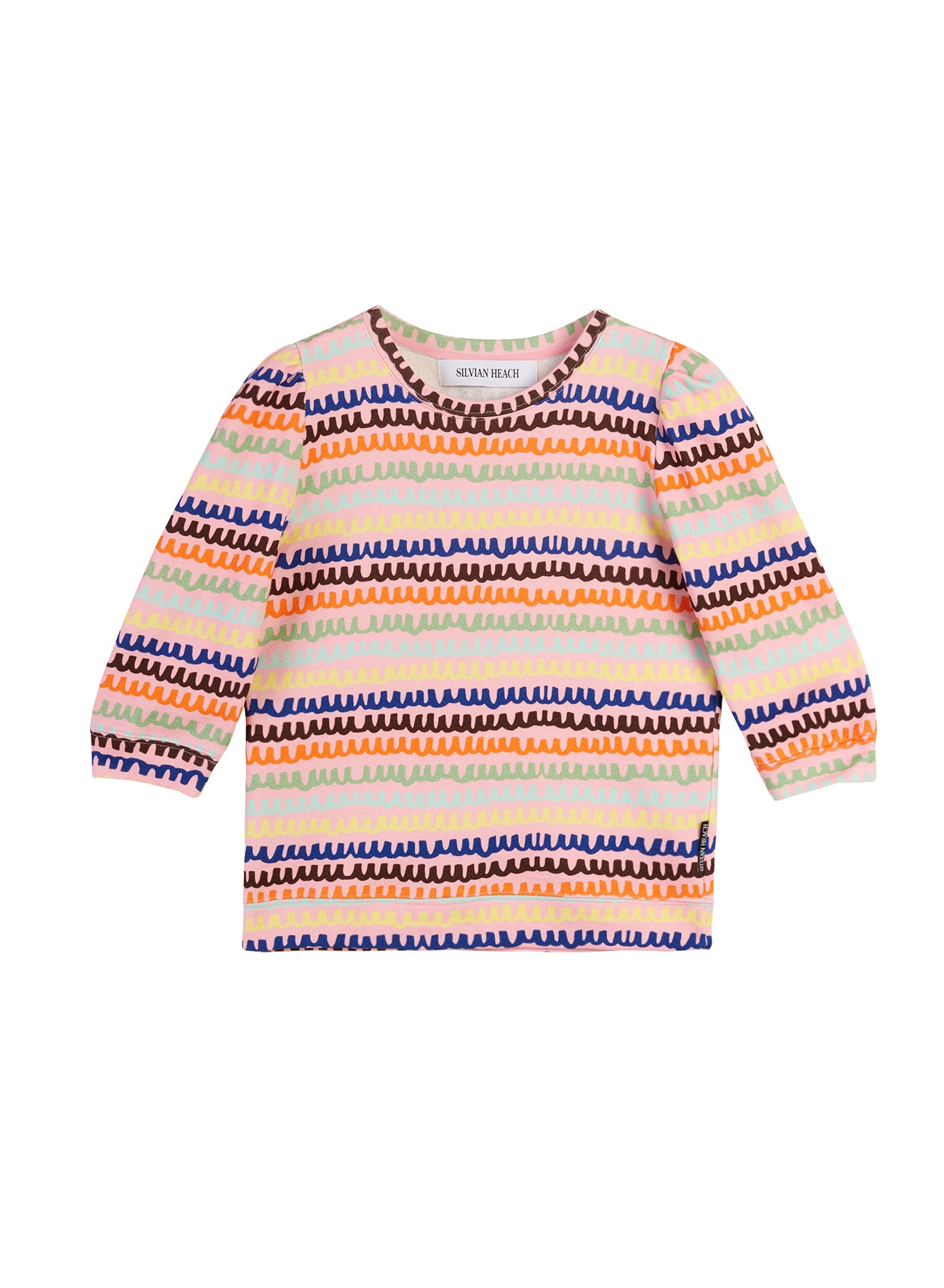 Sweatshirt With Waves Motif Si/2186 - Maria Pino