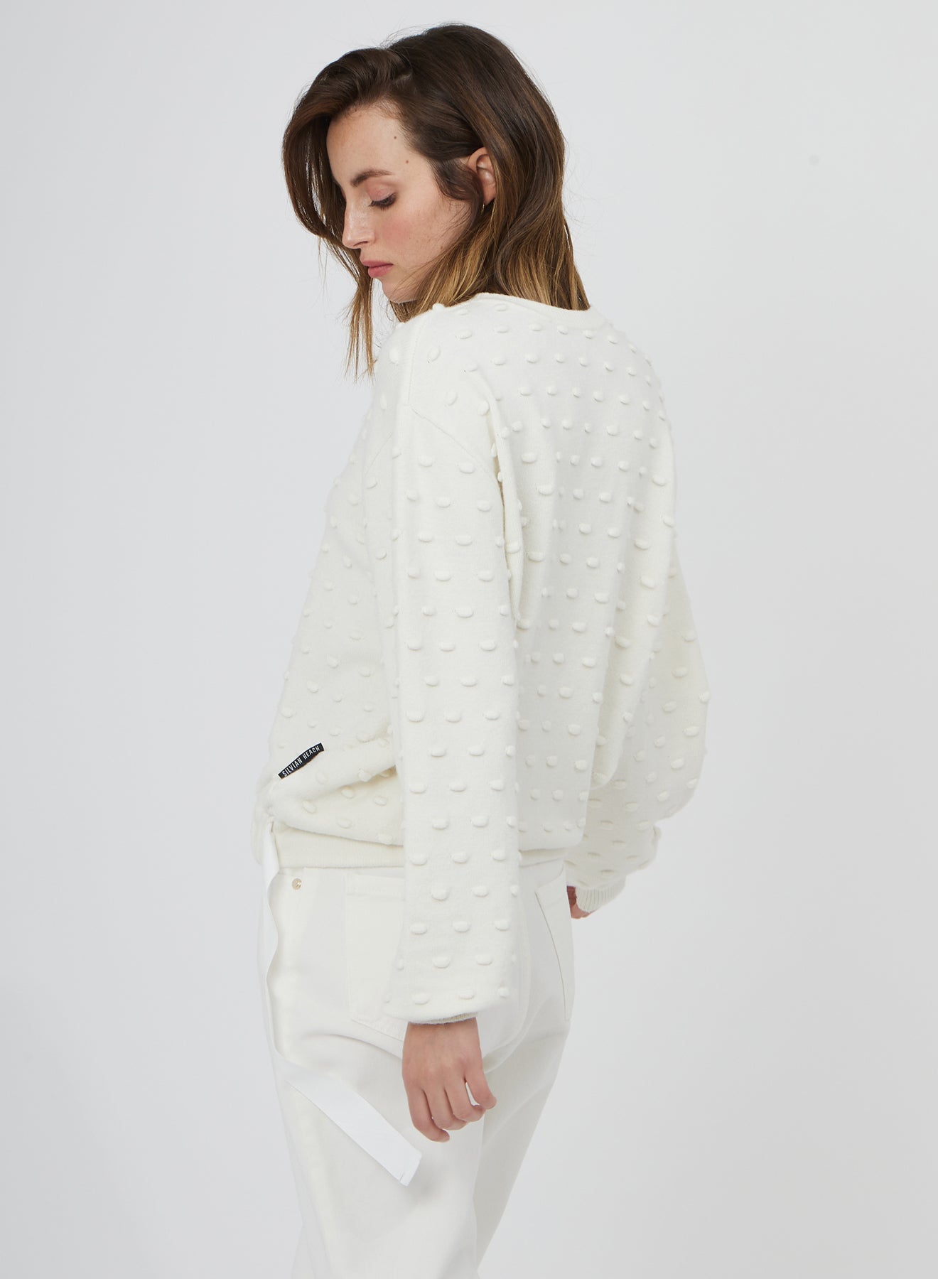 ROUND NECK SWEATER WITH DECORATION SI/42