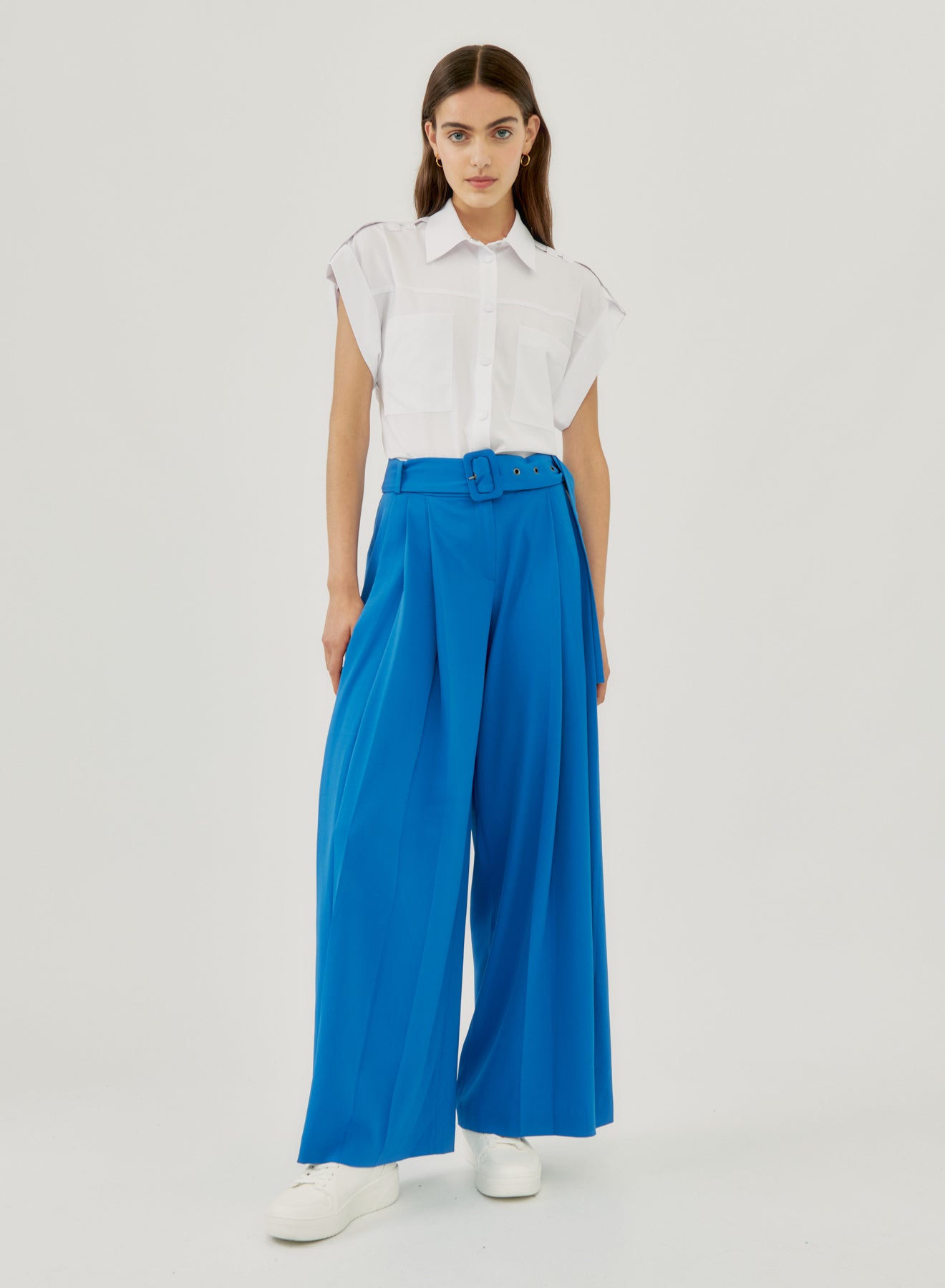 Shirt With Short Sleeves With Turn-Up Si/2422