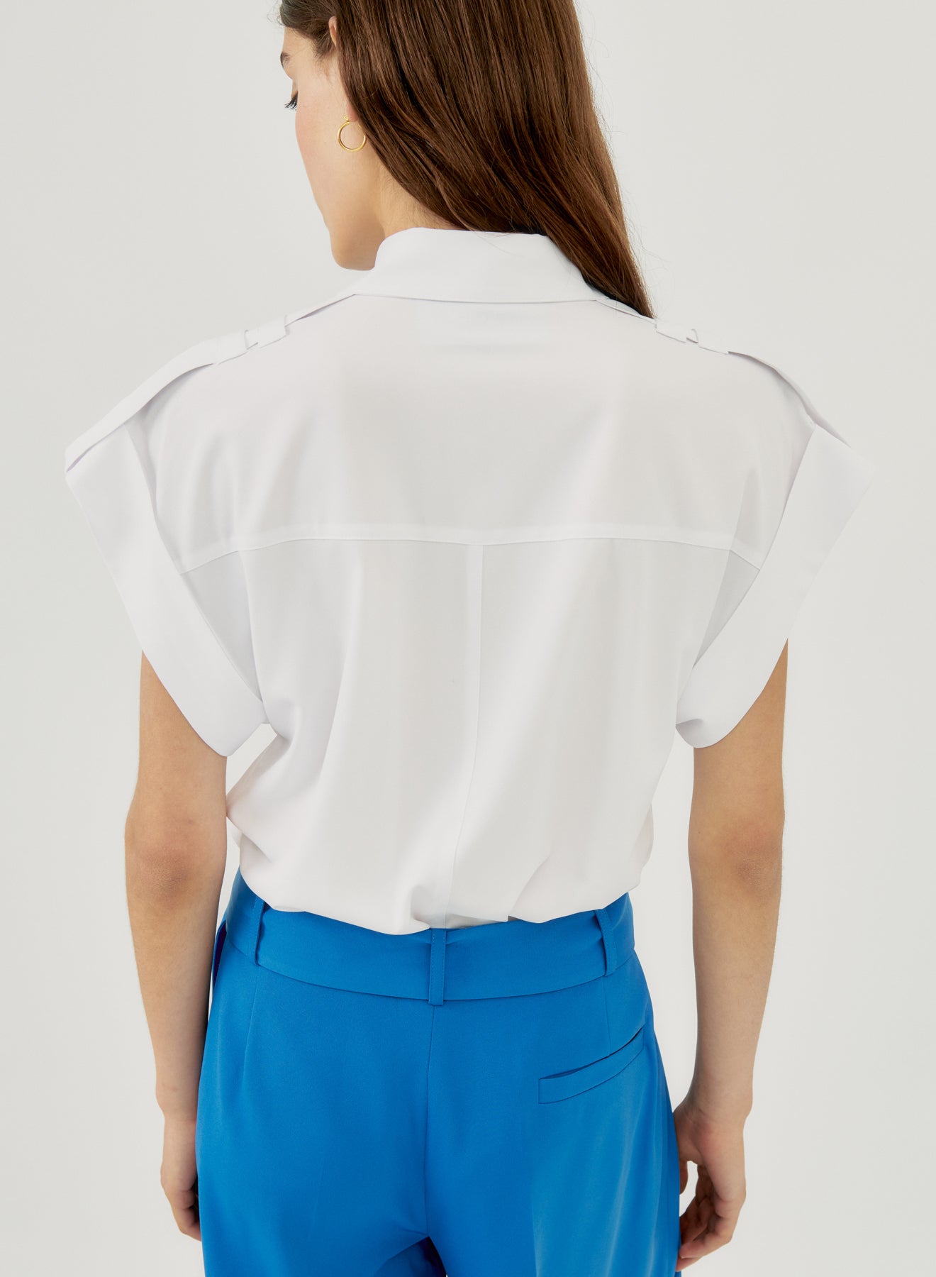 Shirt With Short Sleeves With Turn-Up Si/2422