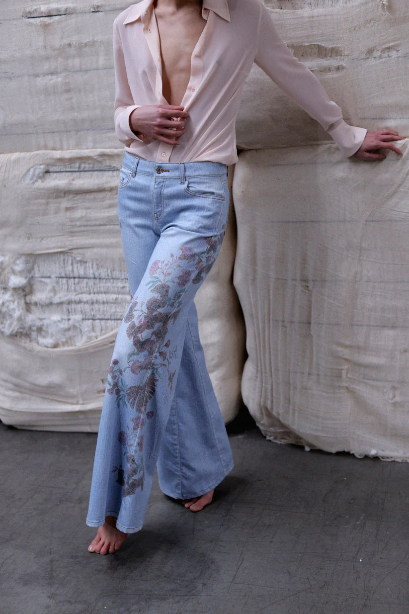 Bohemian Blossom Embroidered Trousers