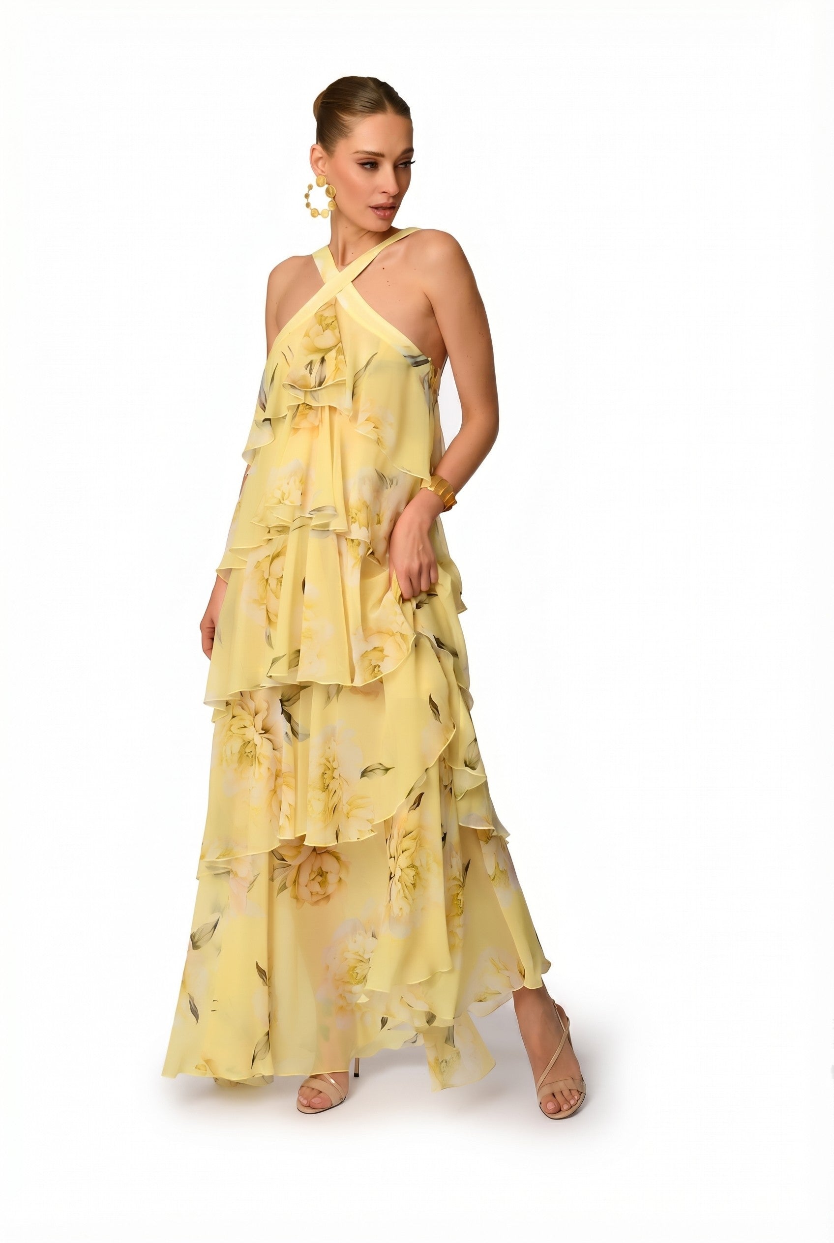 Golden Whisper Dress