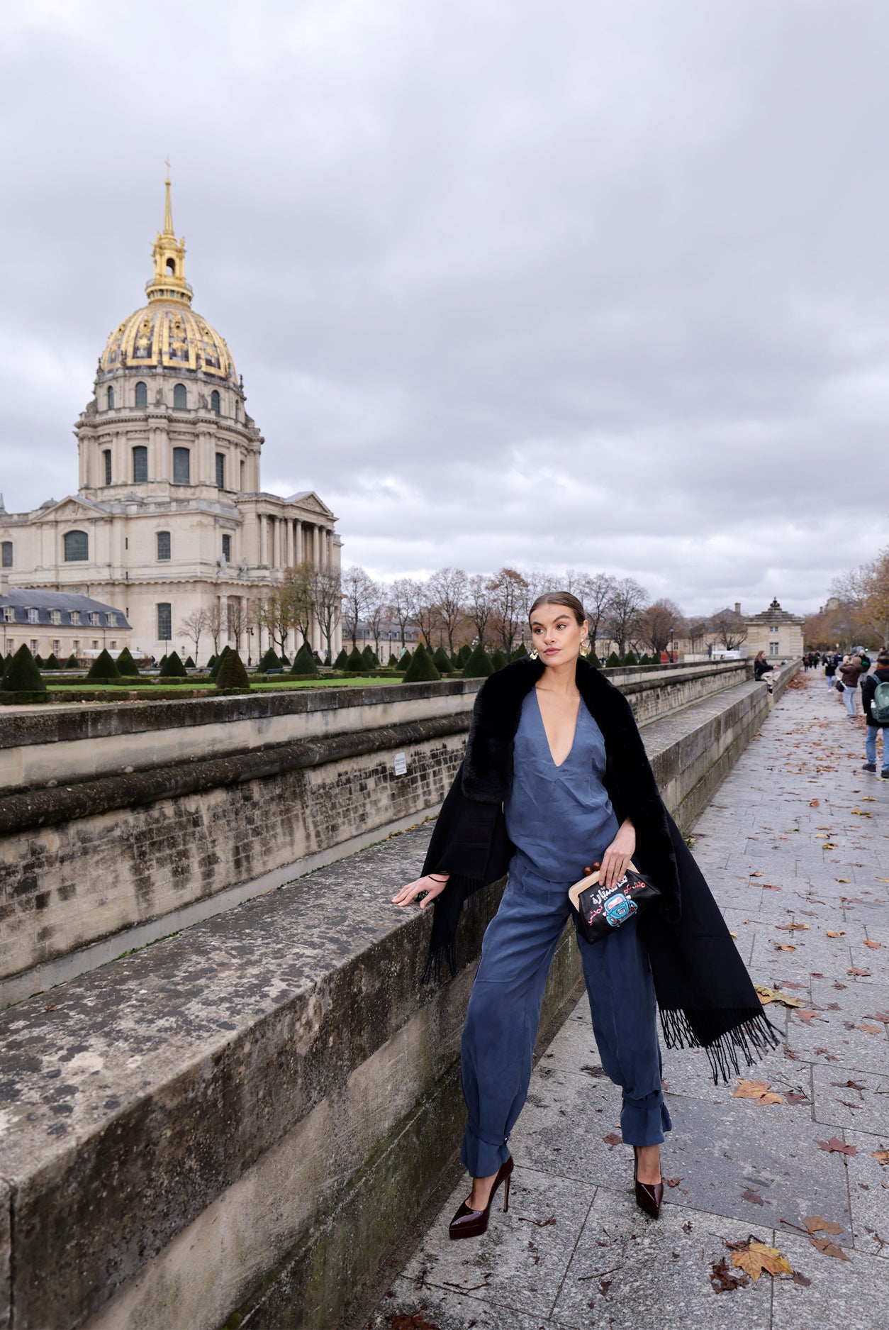 Deep V- Neck Petrol Top