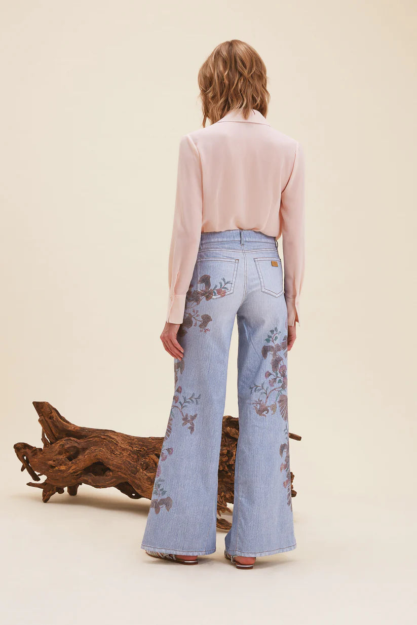 Bohemian Blossom Embroidered Trousers