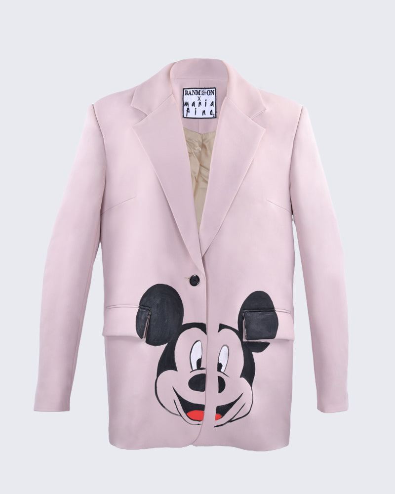 Mickey Mouse Graphic in Blush Pink