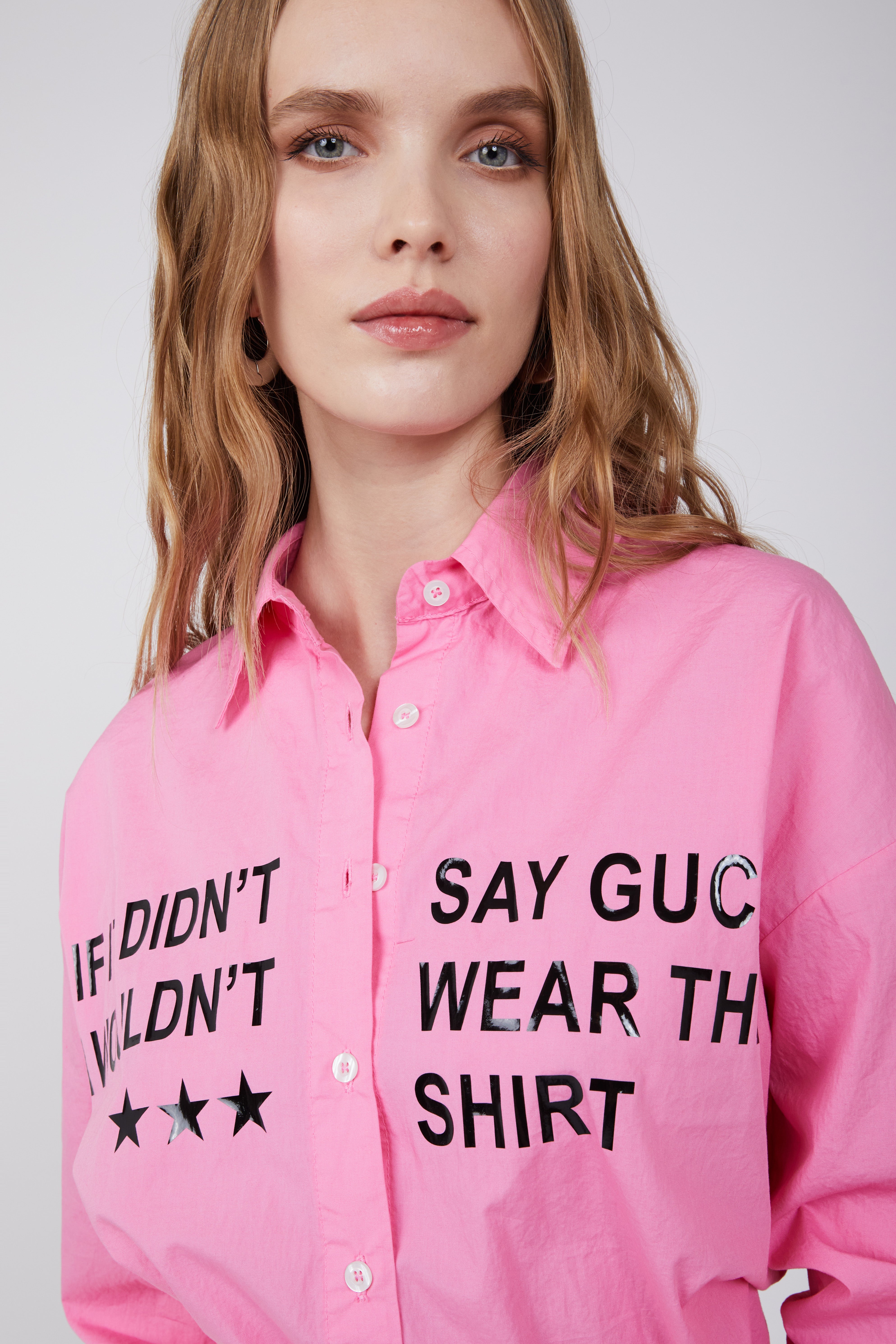 Statement Graphic Pink Shirt