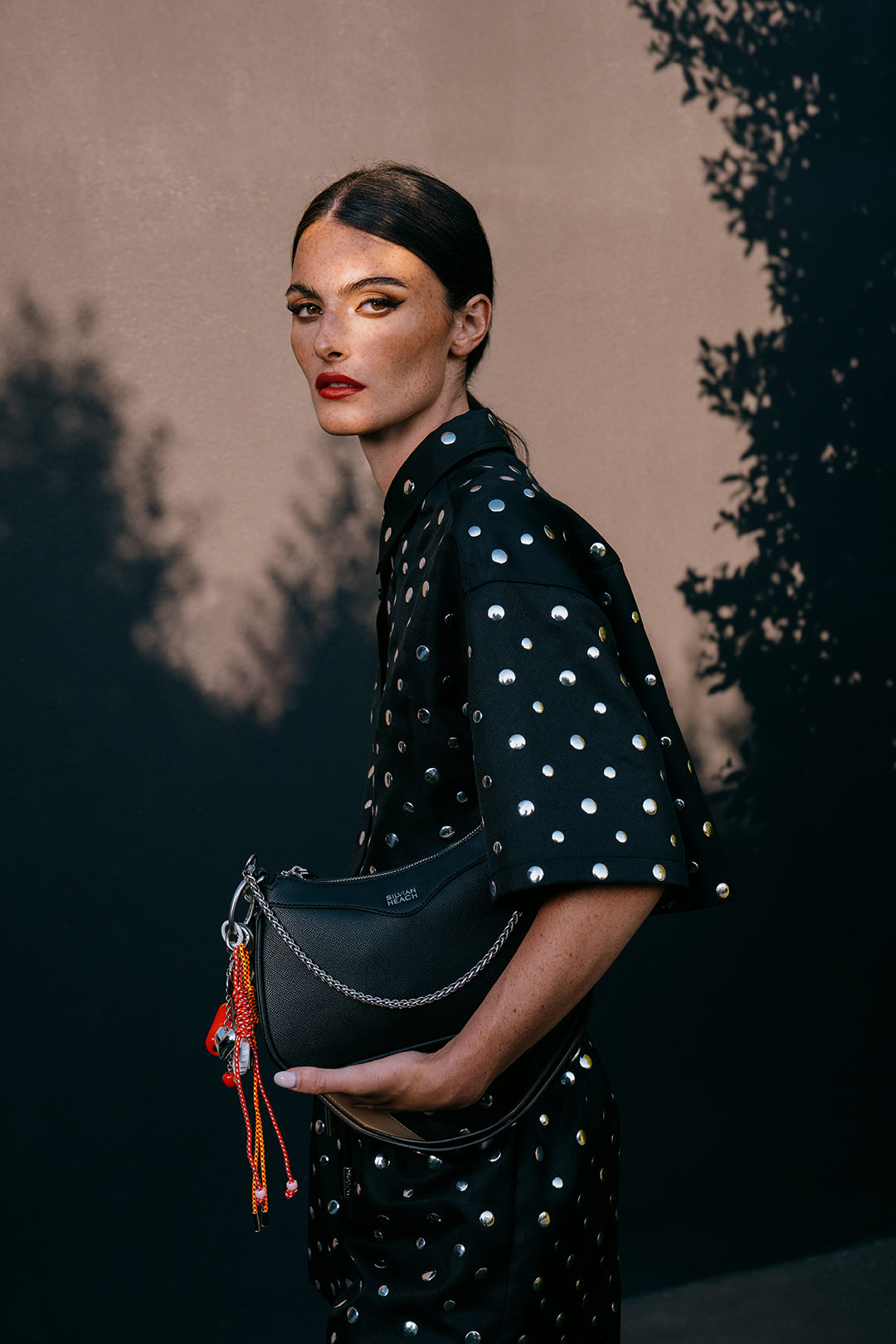 Shirt decorated with bright details