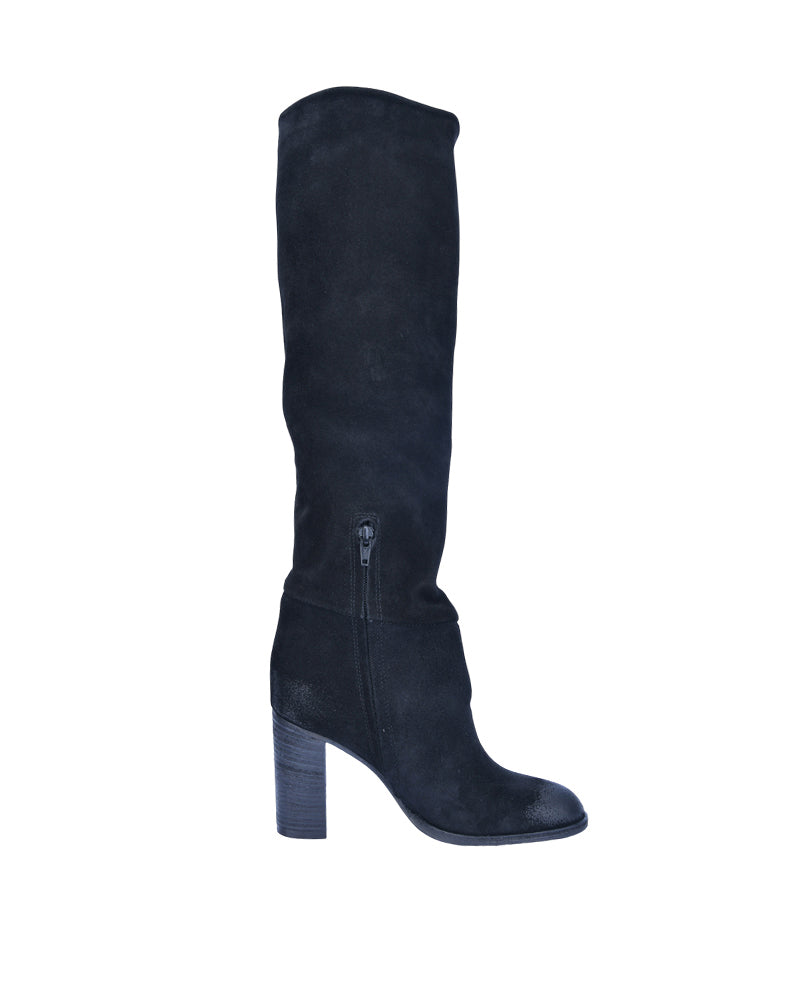 Velvet Knee-High Boot