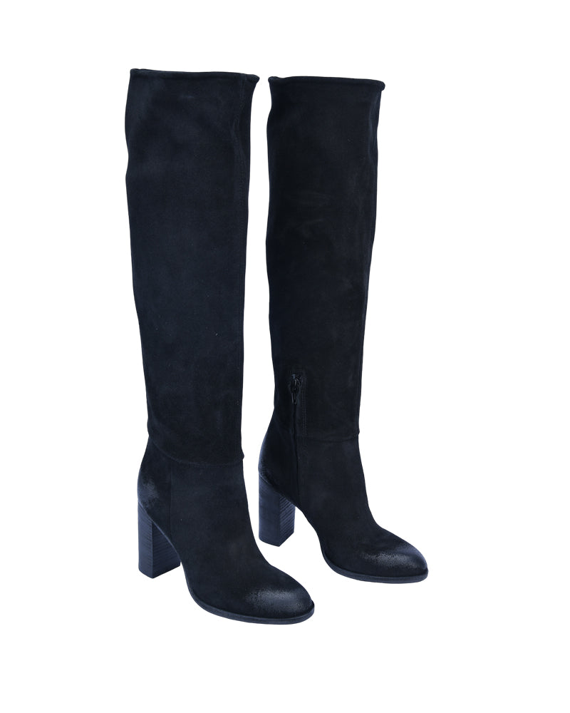 Velvet Knee-High Boot