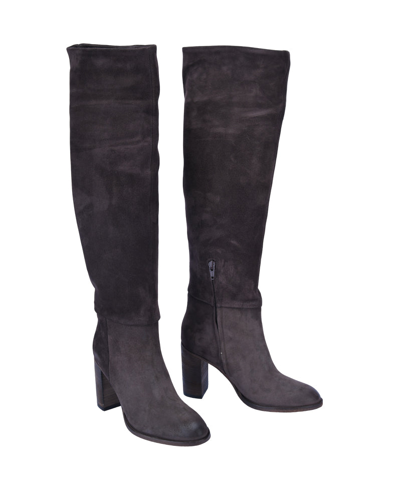 Velvet Knee-High Boot