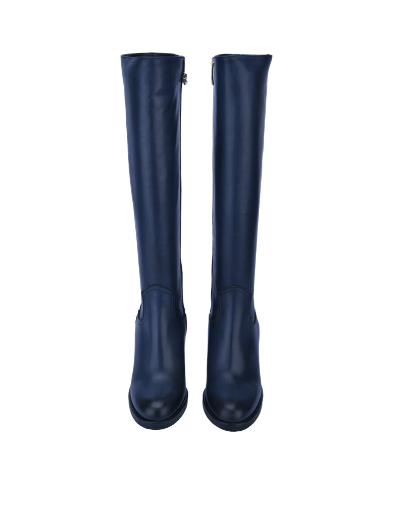 Sleek Black Knee-High Boot