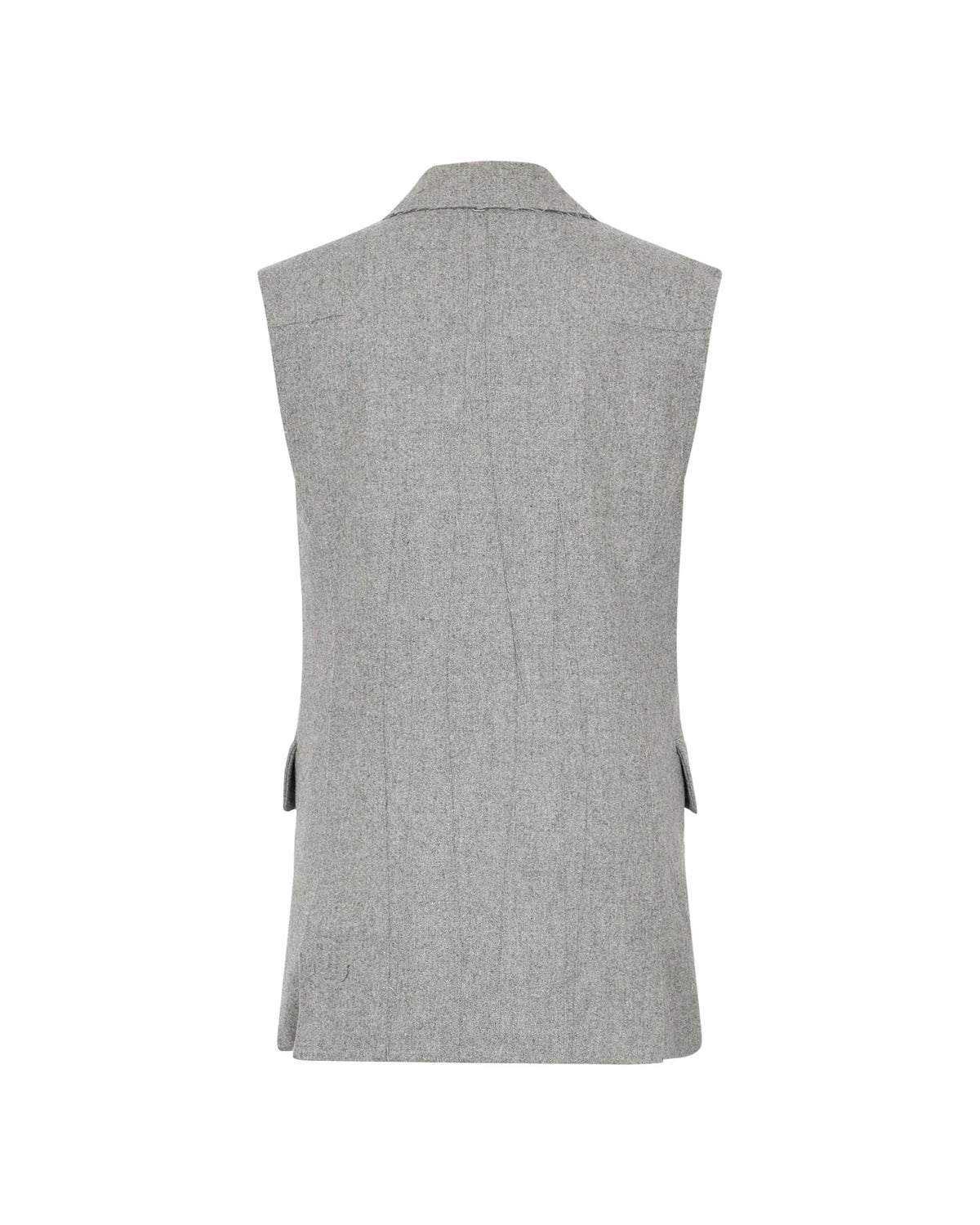 Melange Gray Tailored Waistcoat