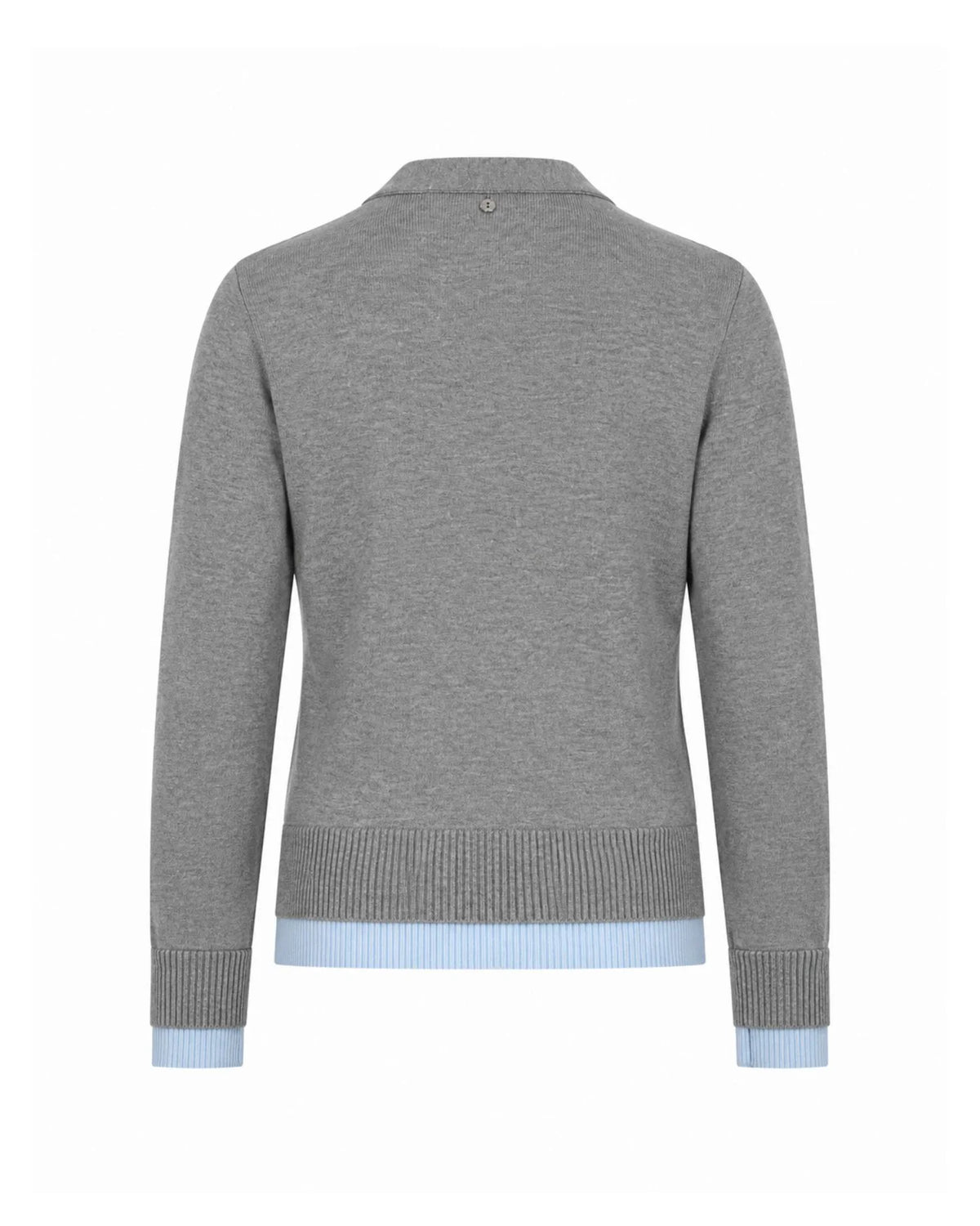 Two-tone knitted cardigan