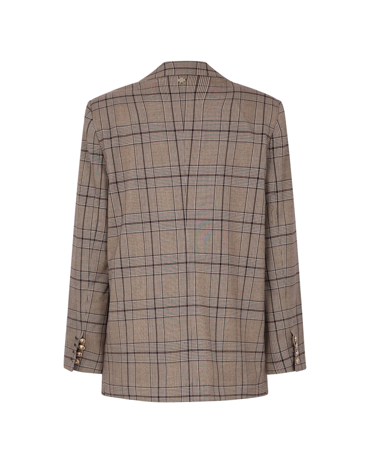 Checked Blazer with British Charm