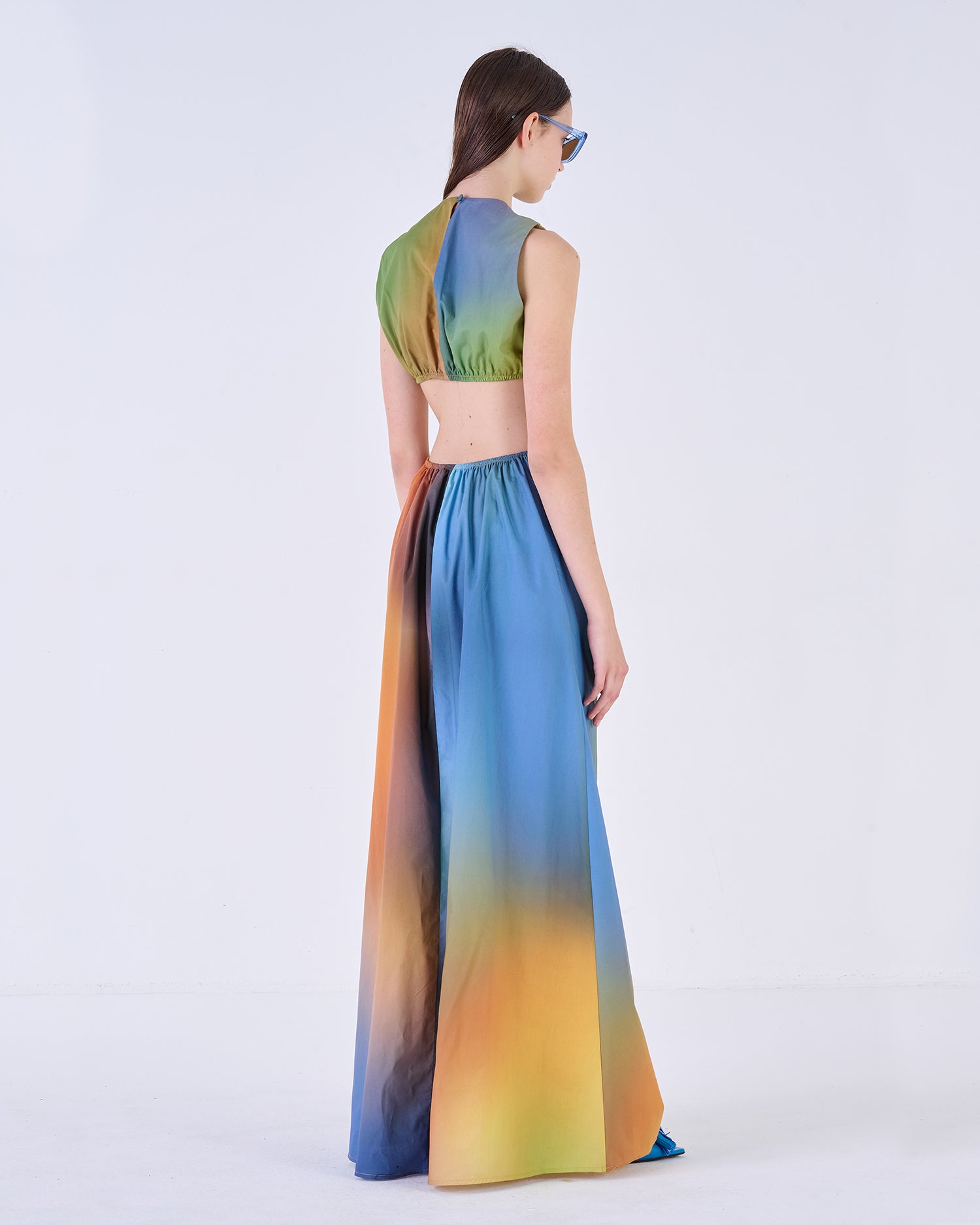 Gradient Sleeveless Maxi Dress