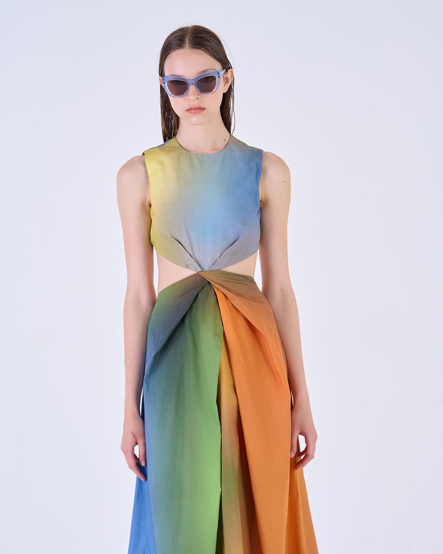 Gradient Sleeveless Maxi Dress