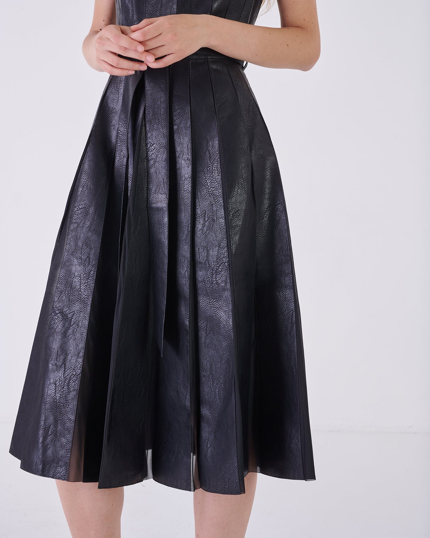 Midnight Black Midi Dress