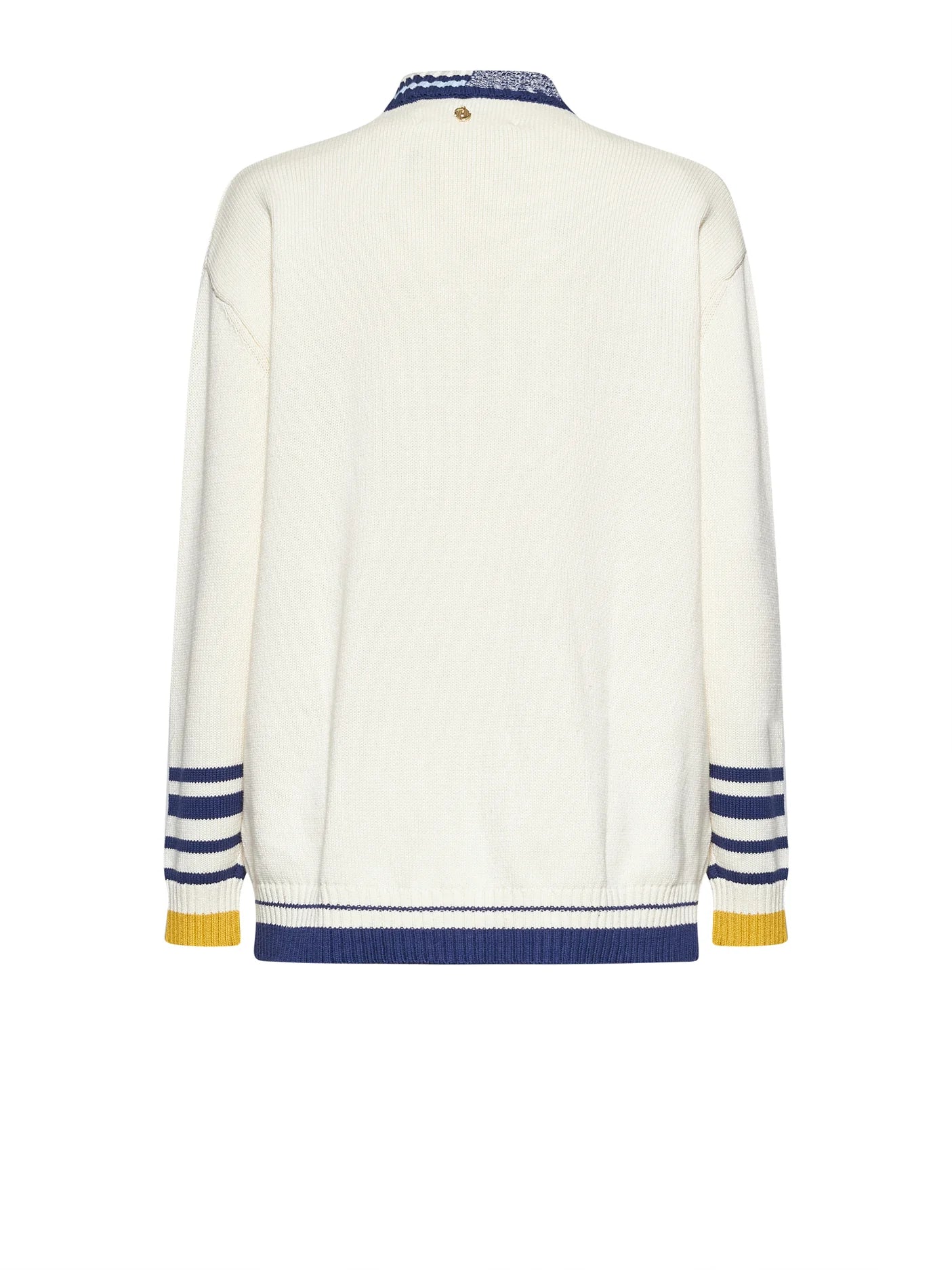 Cardigan with v-neck and graphic details