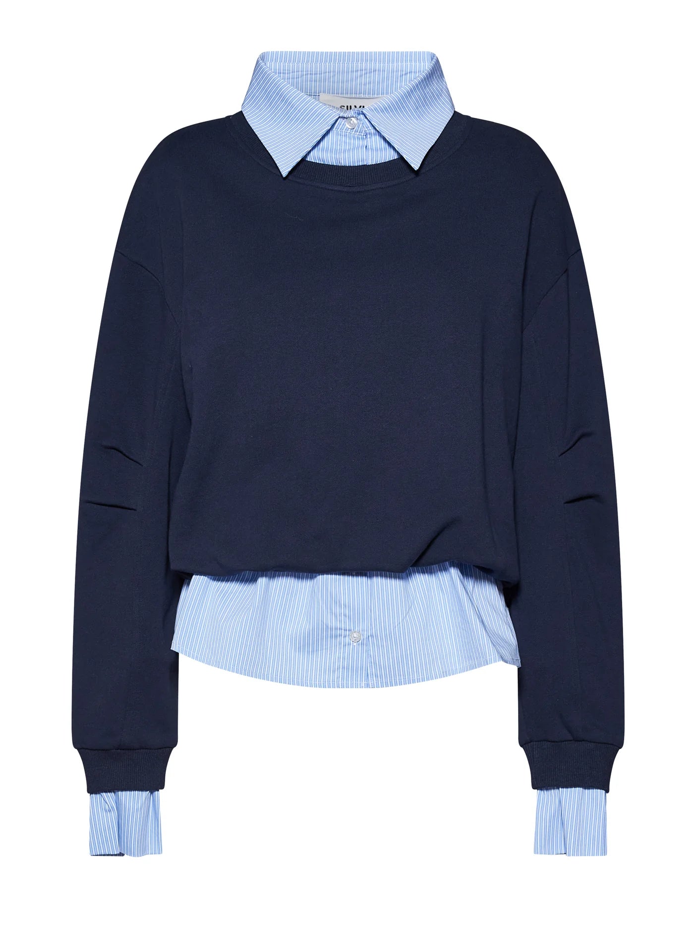 Layered sweater with a contemporary design