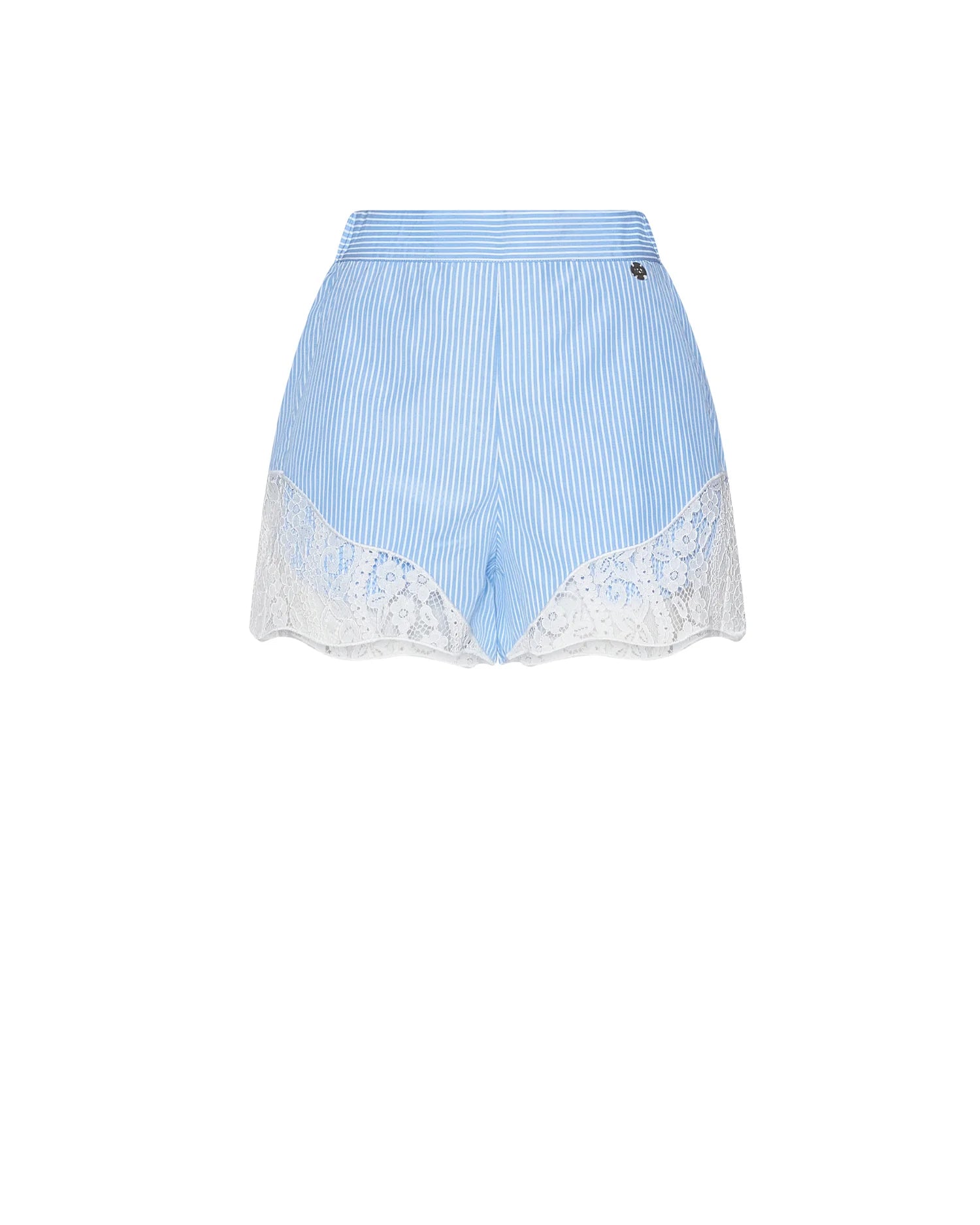 Shorts with contrasting decorative insert