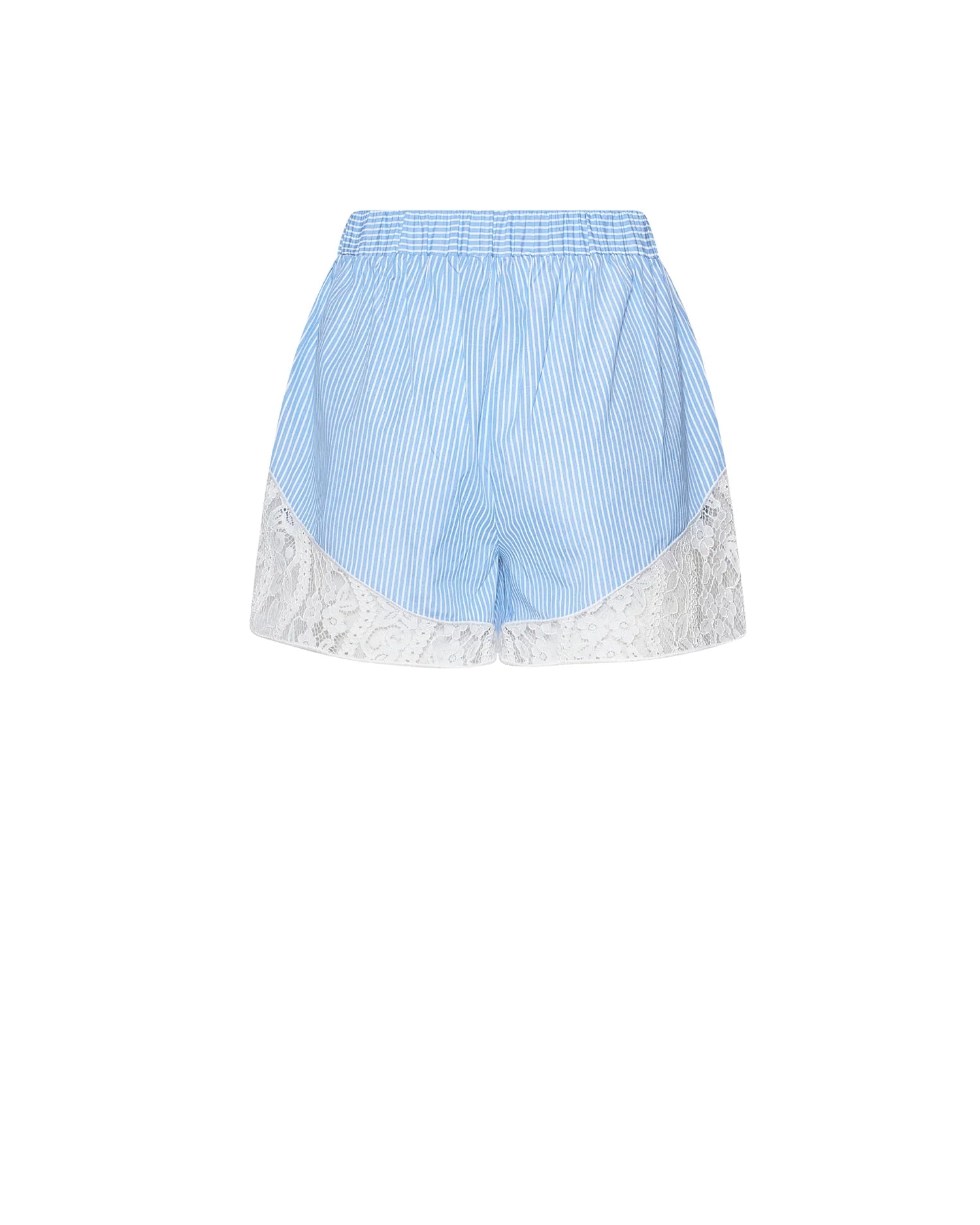 Shorts with contrasting decorative insert