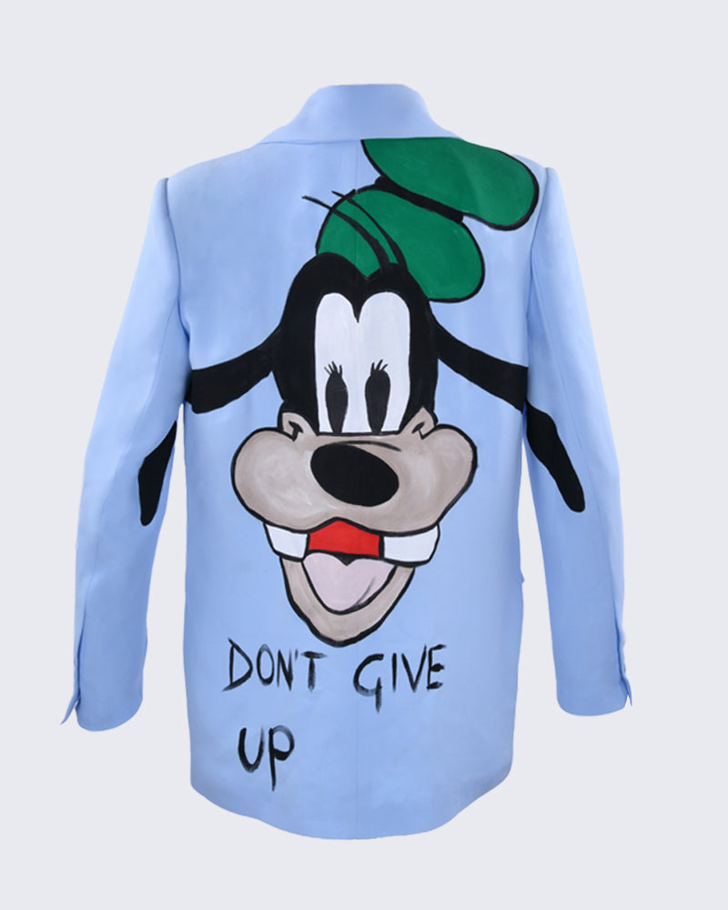 Goofy Charm Light Blue Blazer