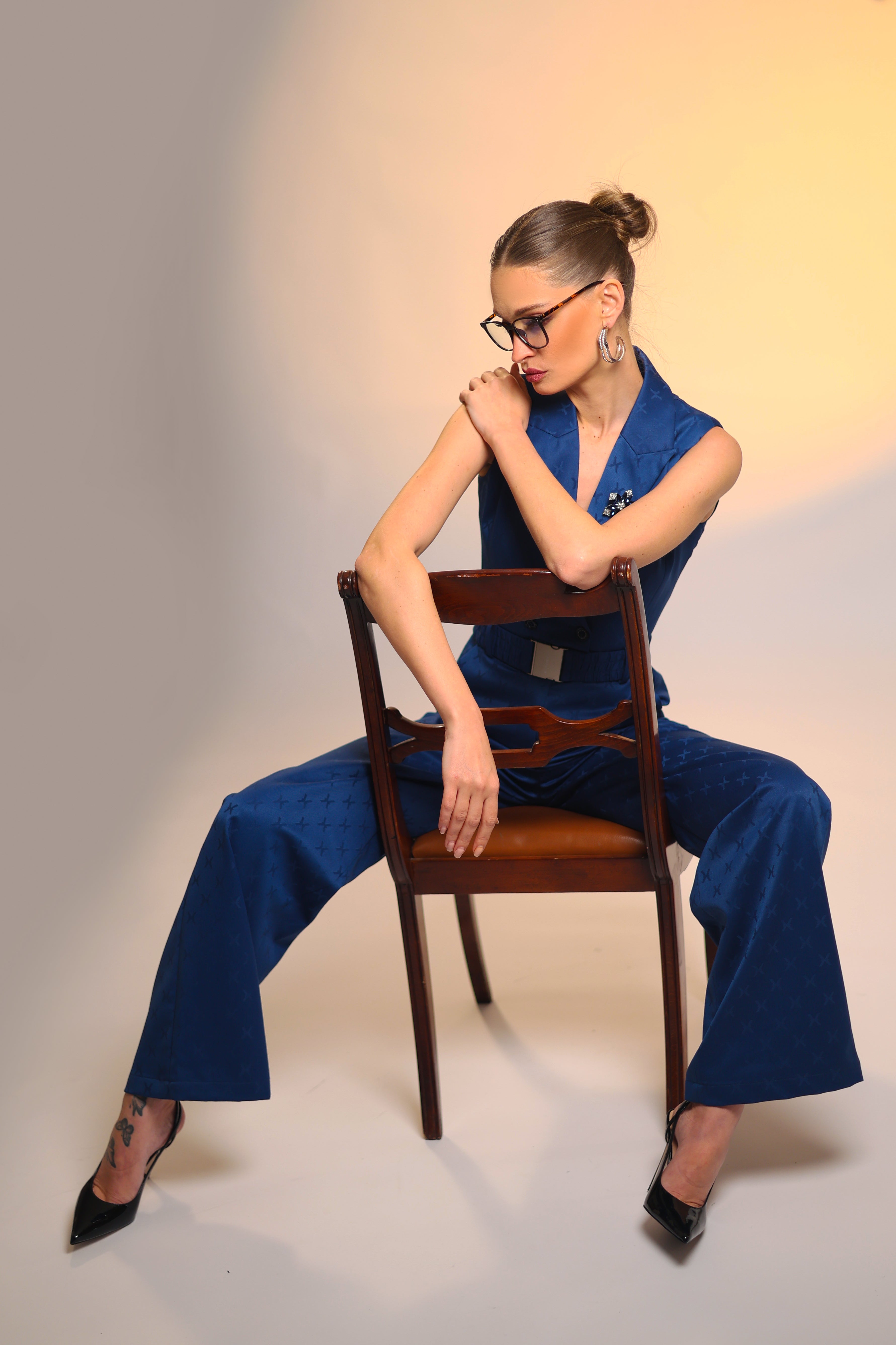 Midnight Tailored Jumpsuit