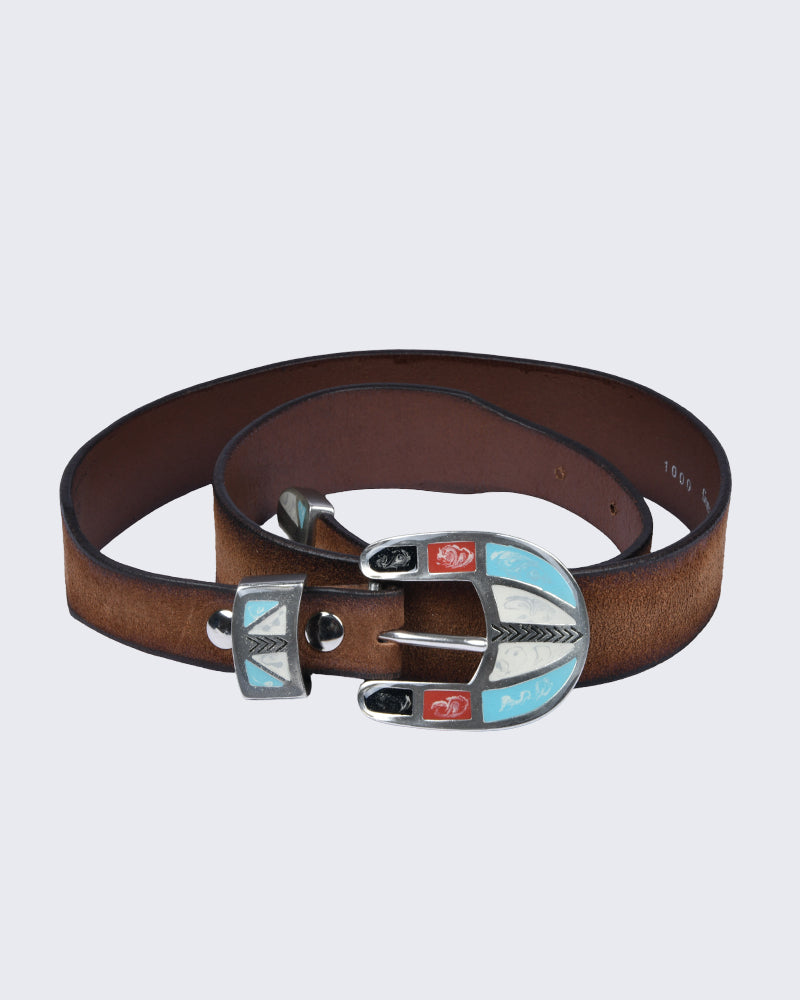 Artistic Buckle Leather Belt