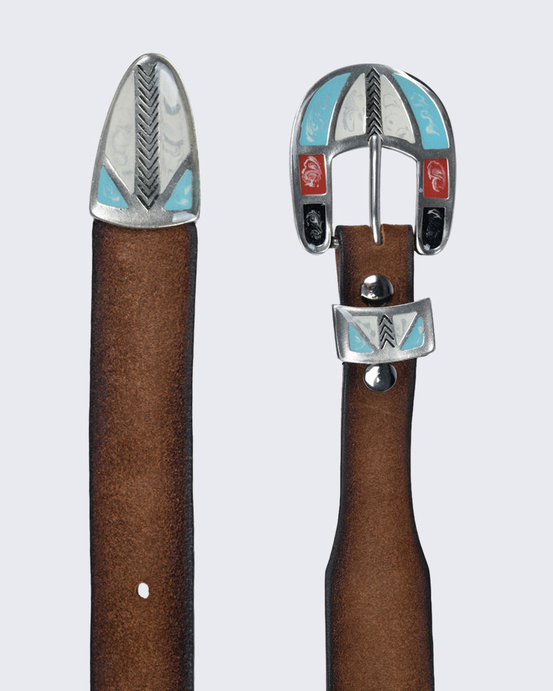 Artistic Buckle Leather Belt