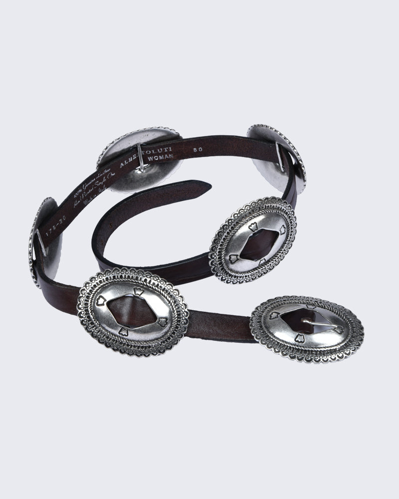 Double-Buckle Ornate Belt