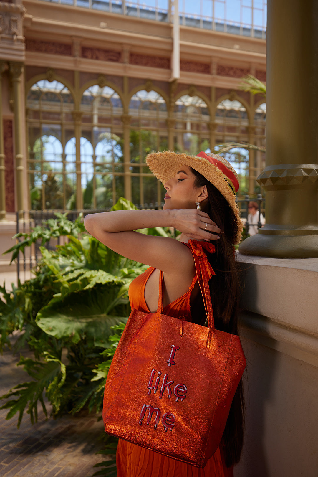 Vibrant Orange Maxi Dress