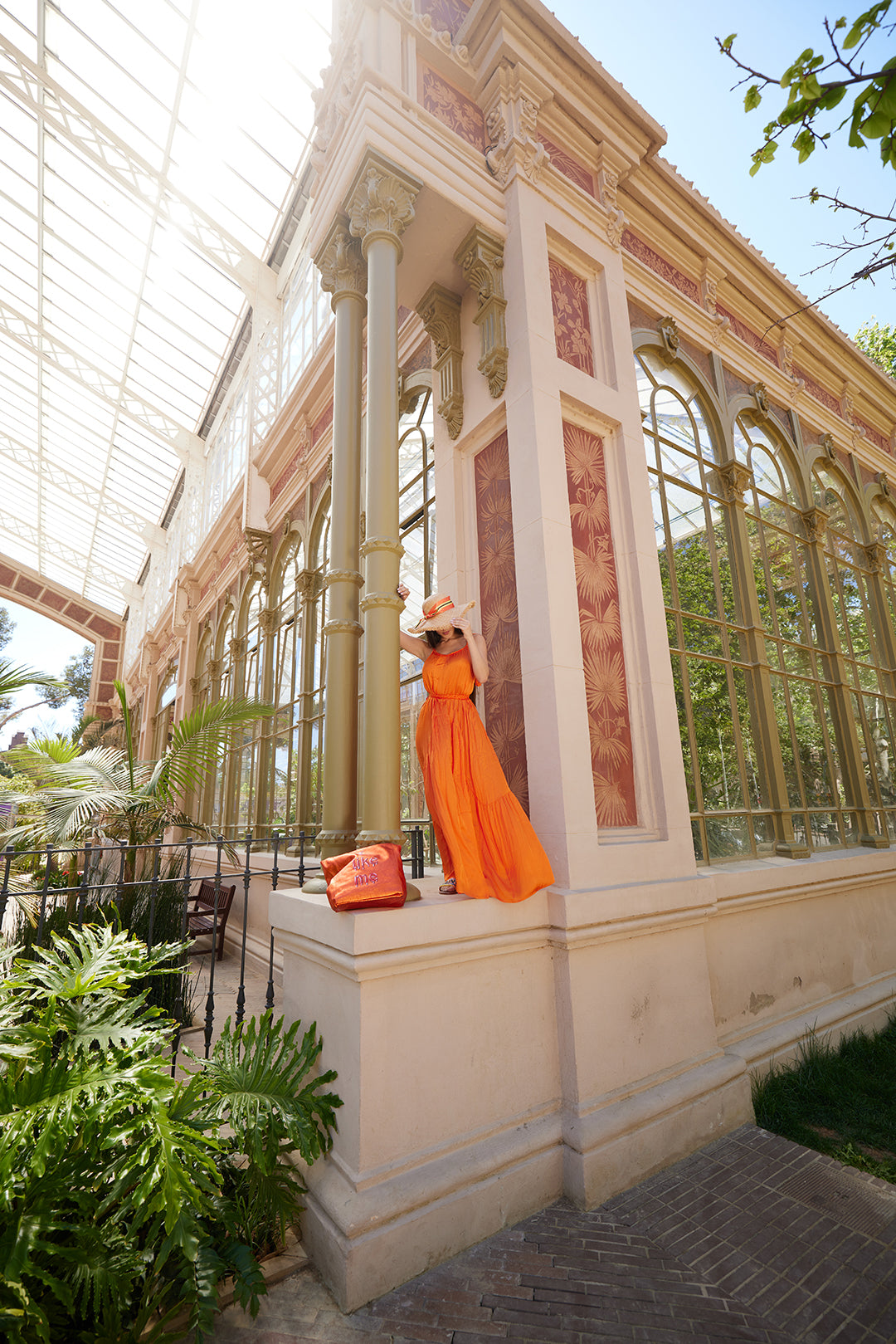 Vibrant Orange Maxi Dress