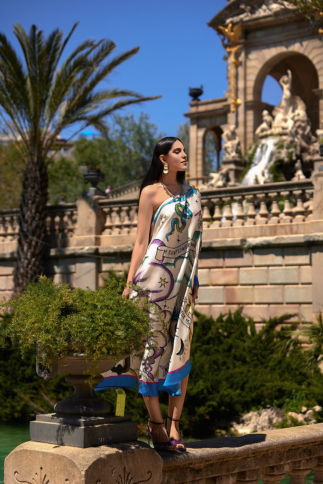Chic Draped Maxi Dress