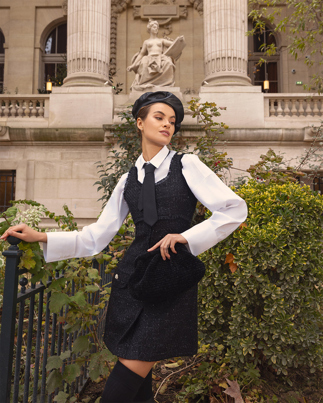 Tailored Tweed Pinafore Dress