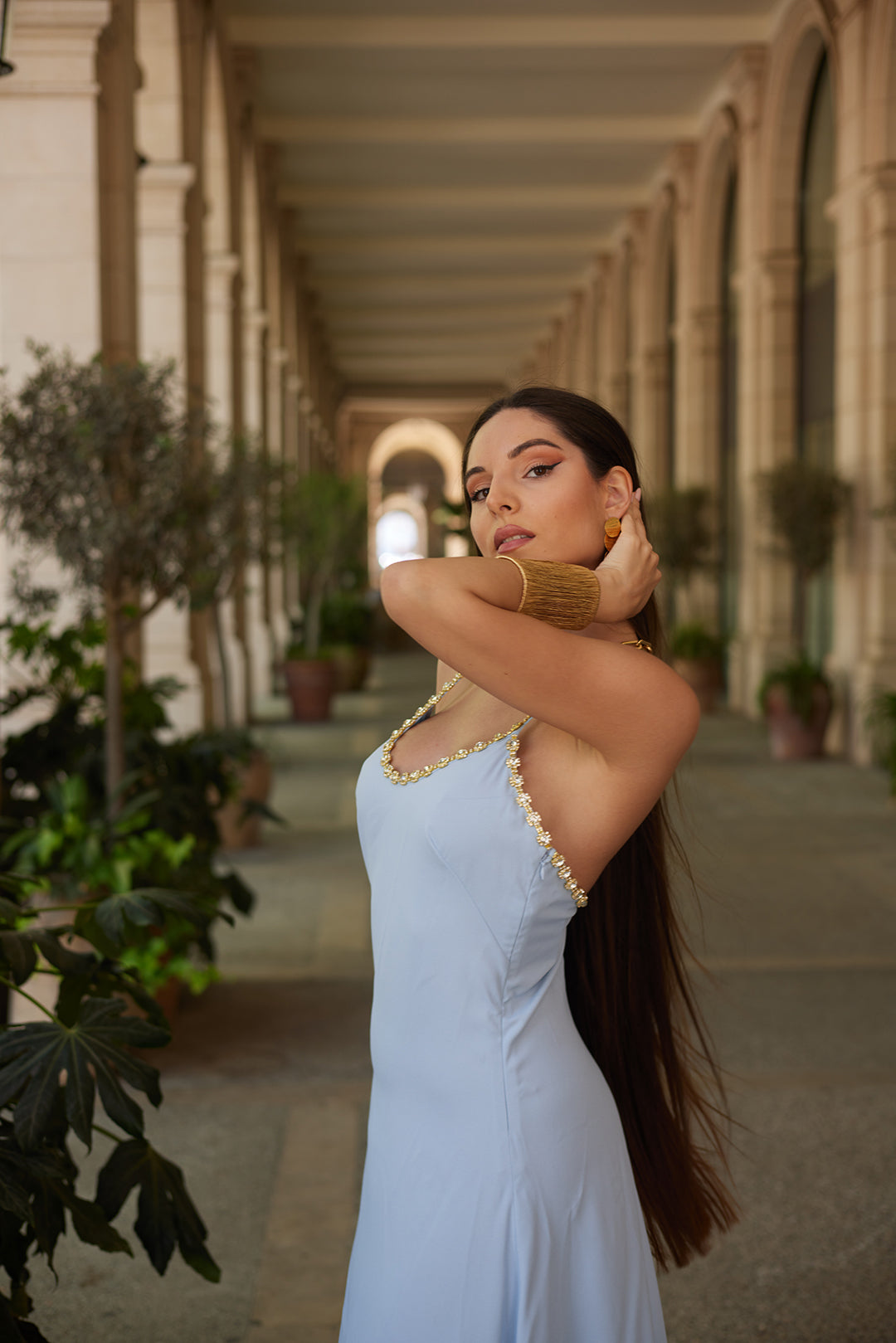 Intricate Detailing Maxi Dress