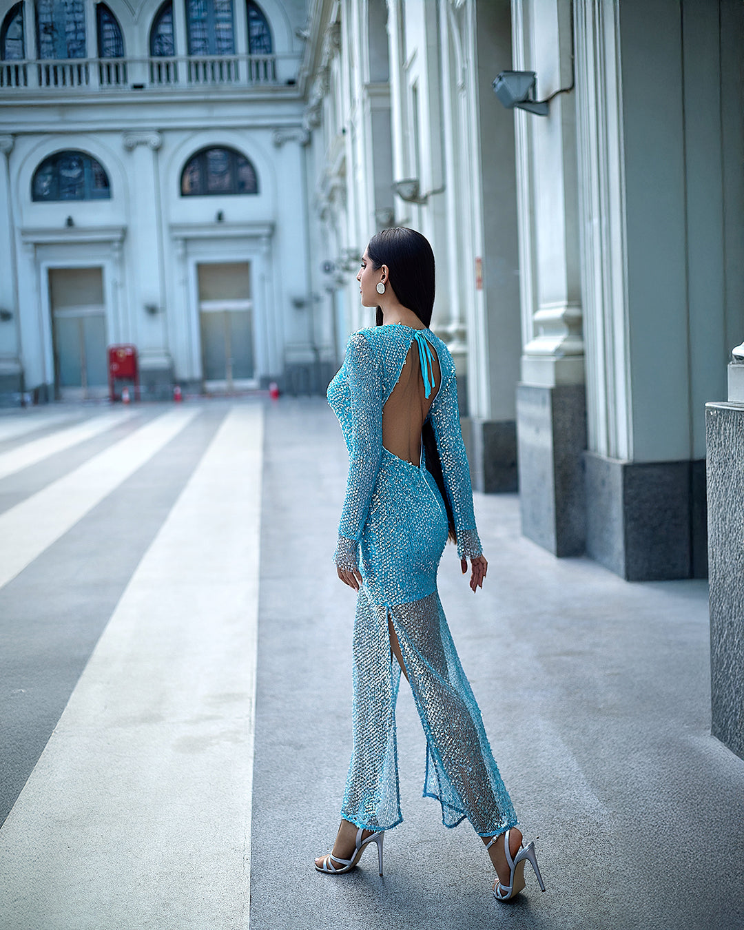 Radiant Shimmer Maxi Dress
