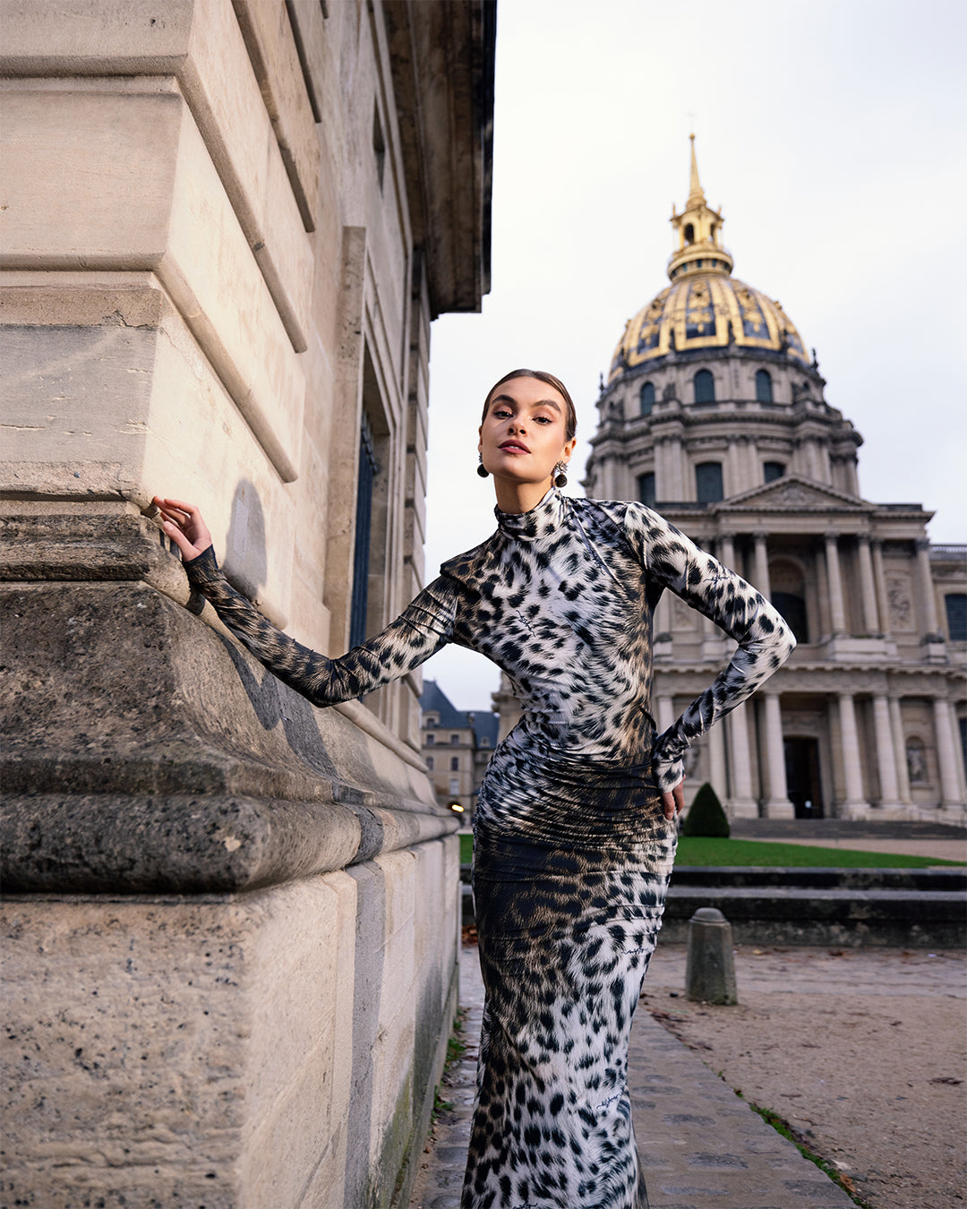 Fierce Animal Print Maxi Dress