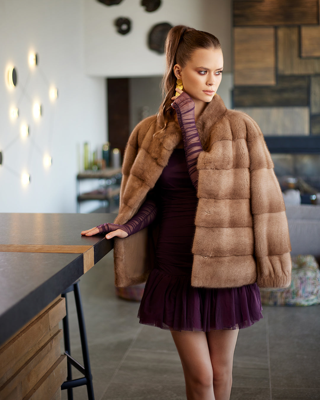 Mink Pastel Fur Jacket