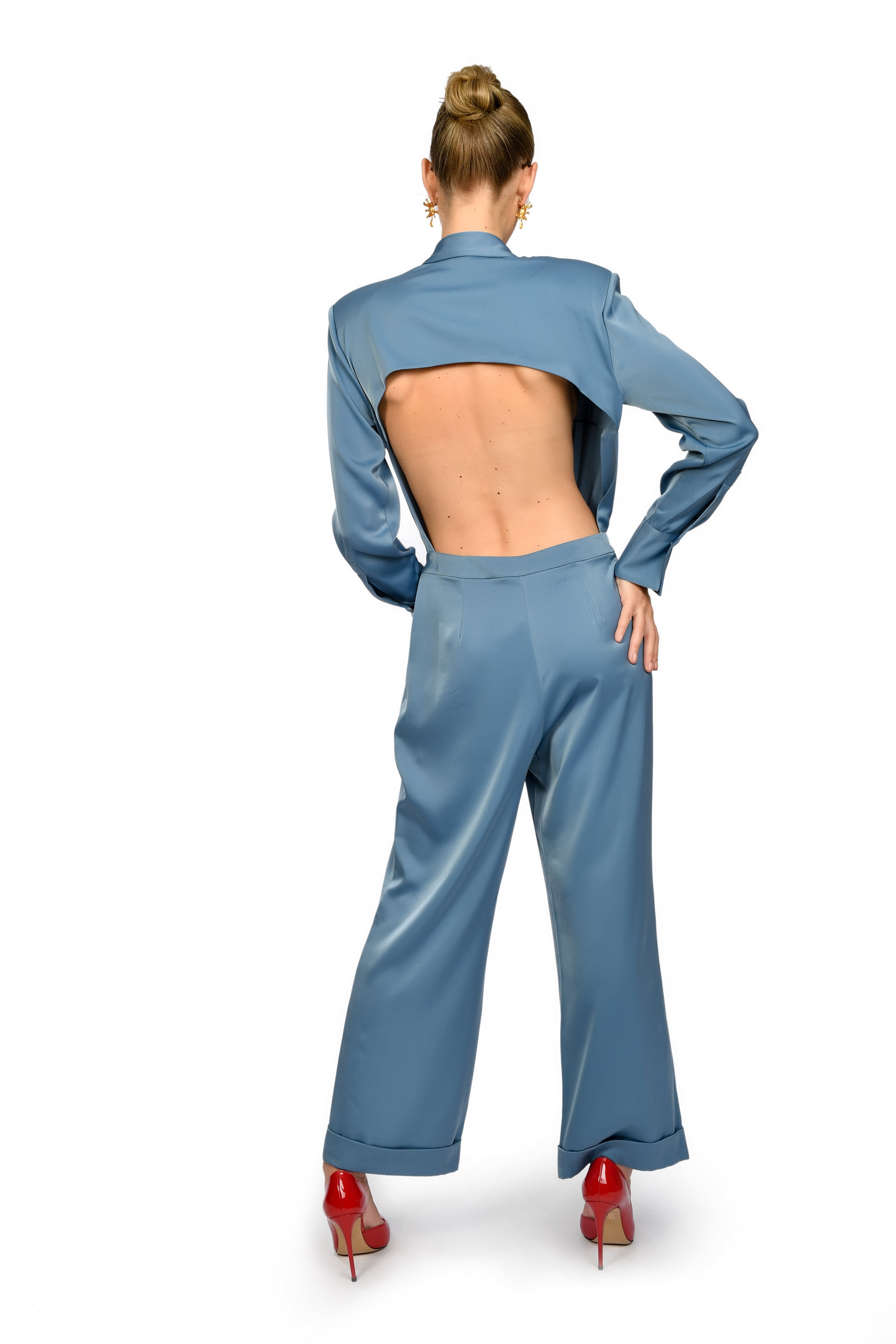 Electric Blue Power Suit