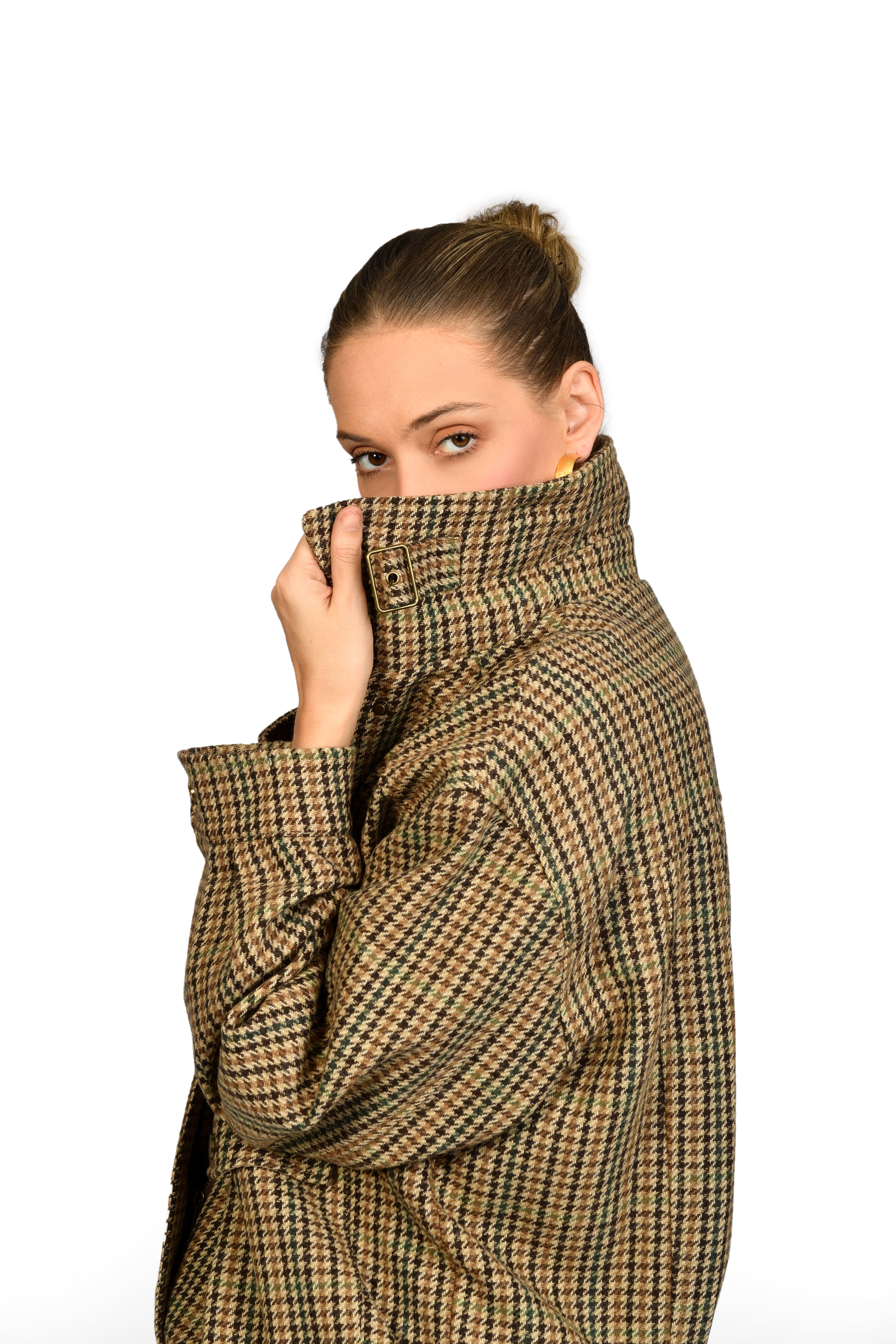 Brown Plush Texture Skirt